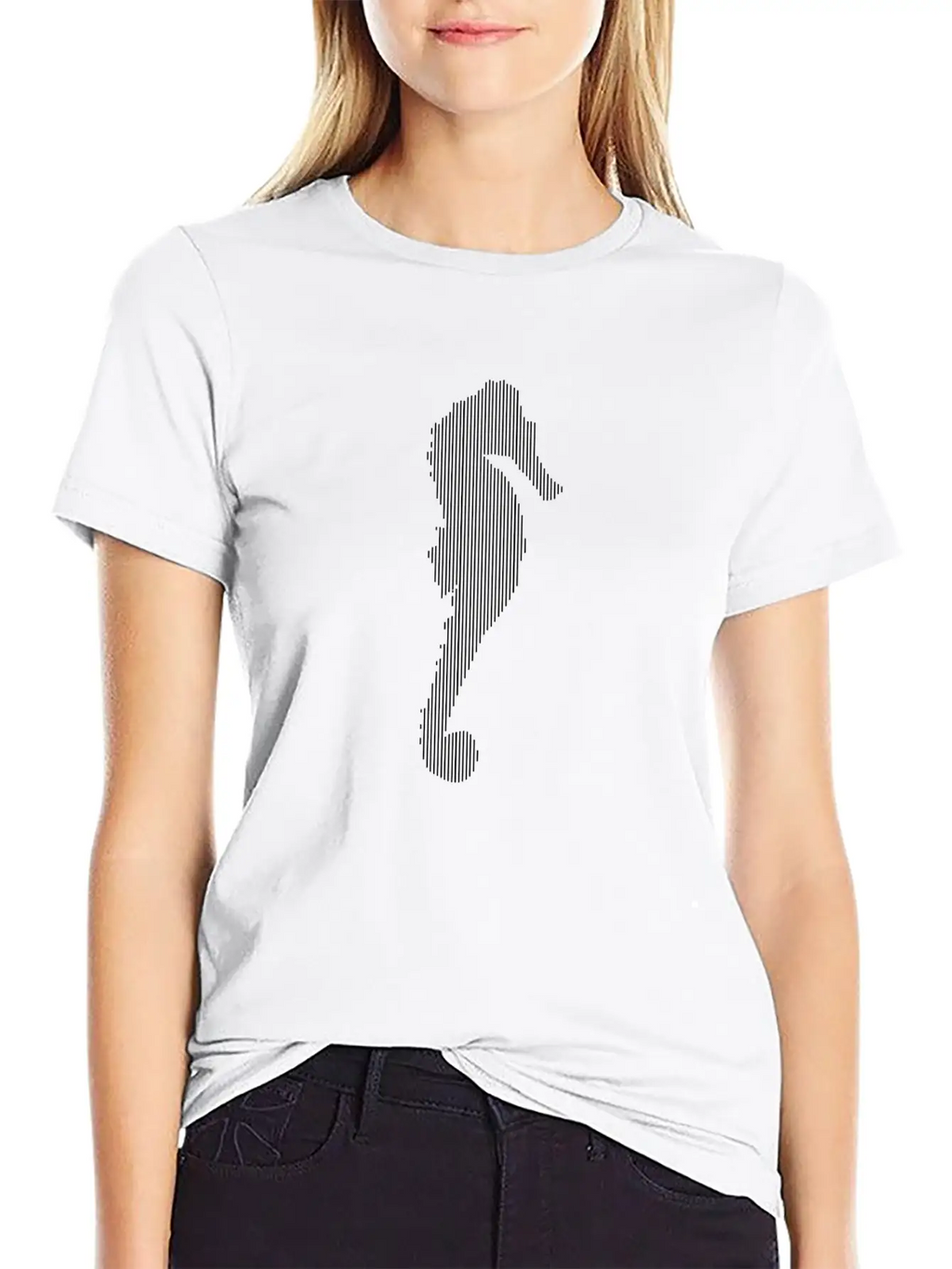 Sea Horse Unisex Casual T-Shirt – Clean Design For Daily Comfort