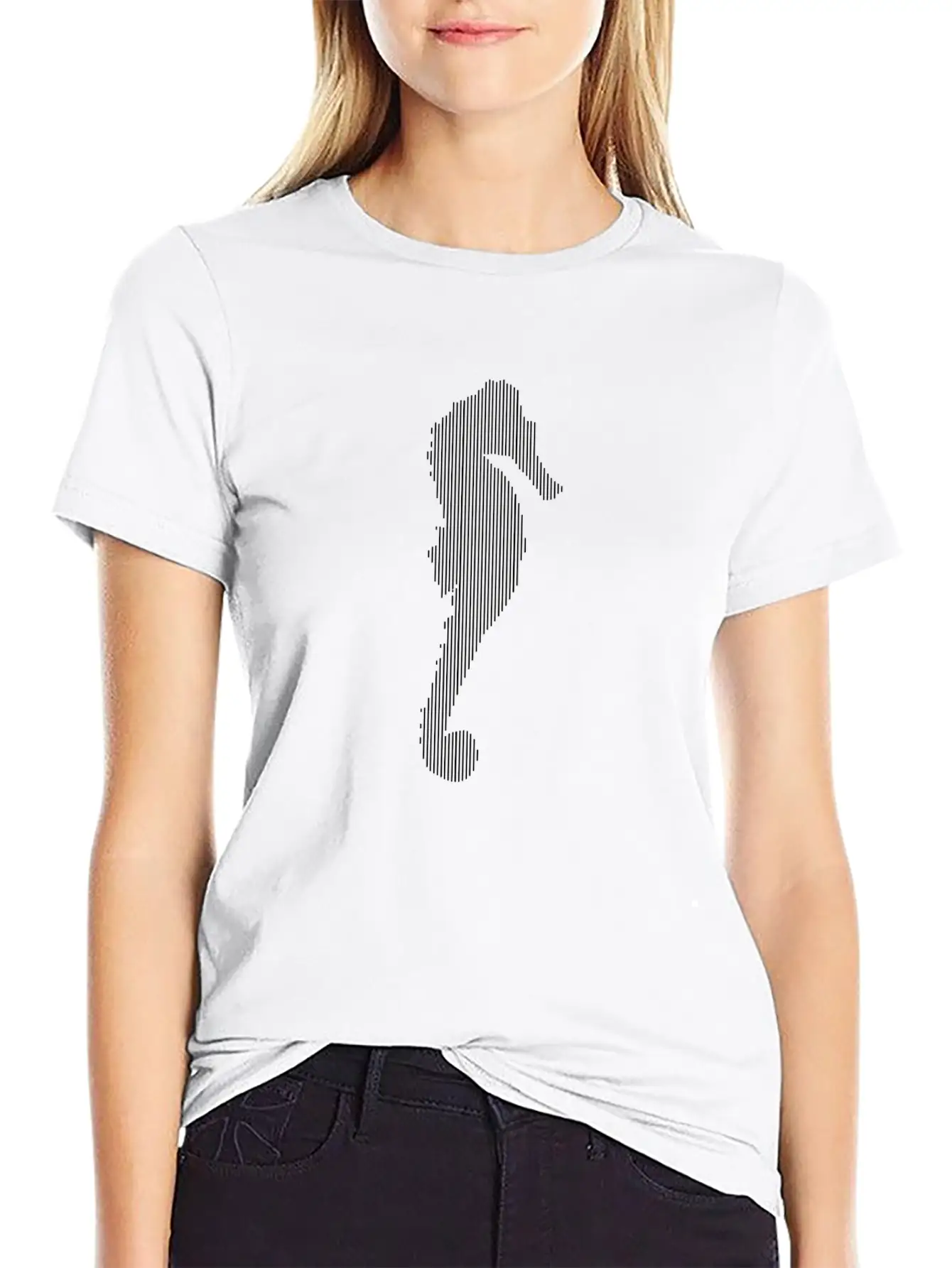 Sea Horse Unisex Casual T-Shirt – Clean Design For Daily Comfort