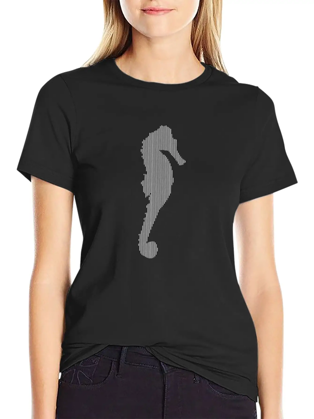 Sea Horse Unisex Casual T-Shirt – Clean Design For Daily Comfort