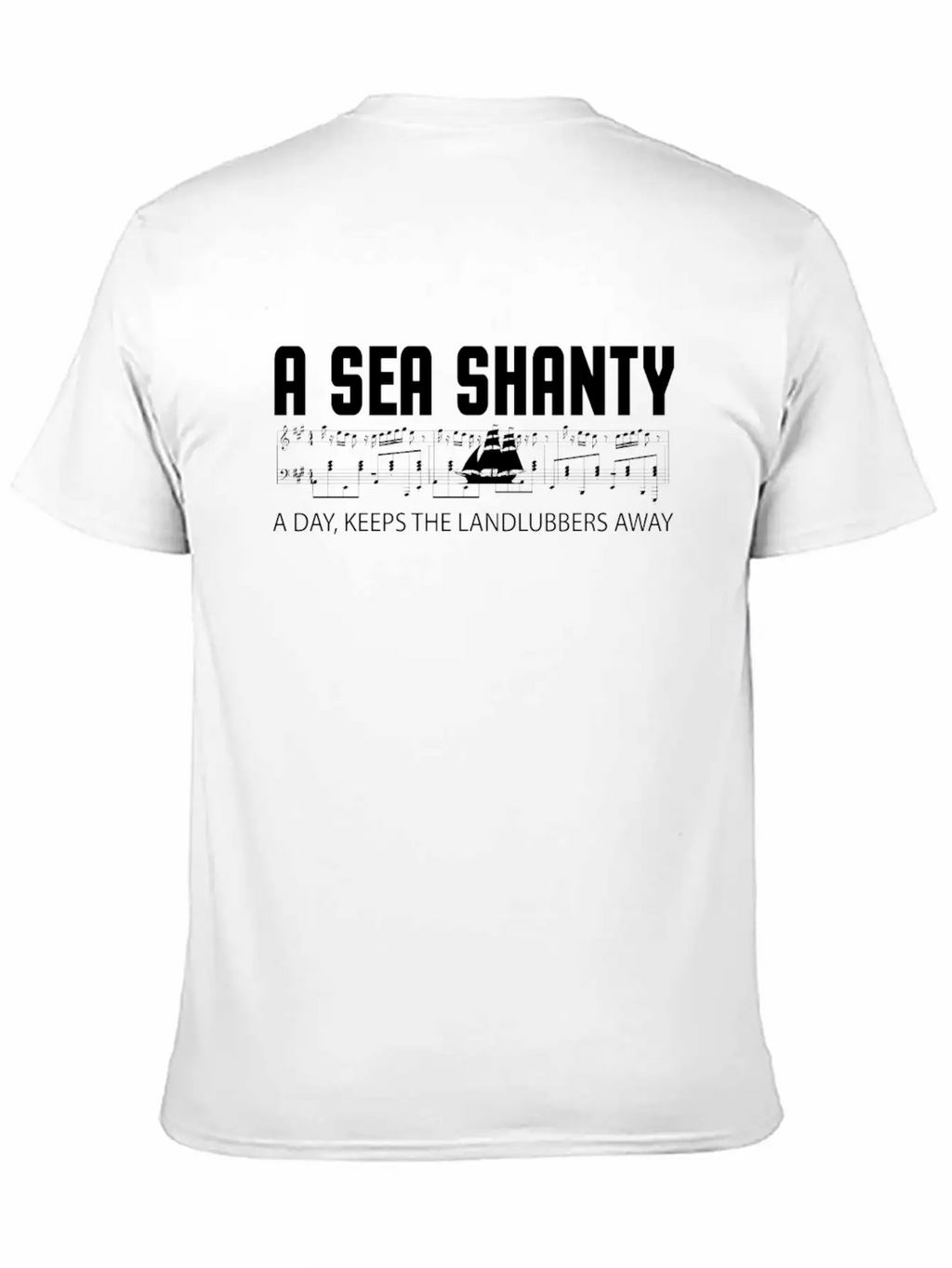 Sea Shanties Landlubbers Sea Shanty Melody Essential Cotton Tee For Daily Outfits – Unisex Style