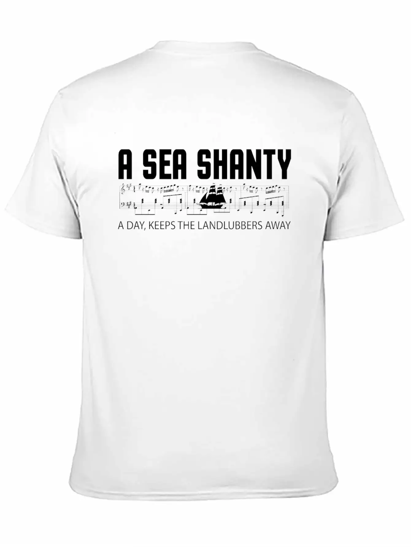 Sea Shanties Landlubbers Sea Shanty Melody Essential Cotton Tee For Daily Outfits – Unisex Style