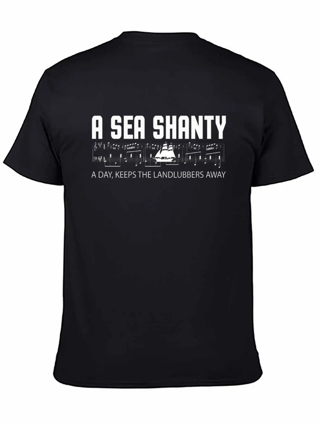 Sea Shanties Landlubbers Sea Shanty Melody Essential Cotton Tee For Daily Outfits – Unisex Style