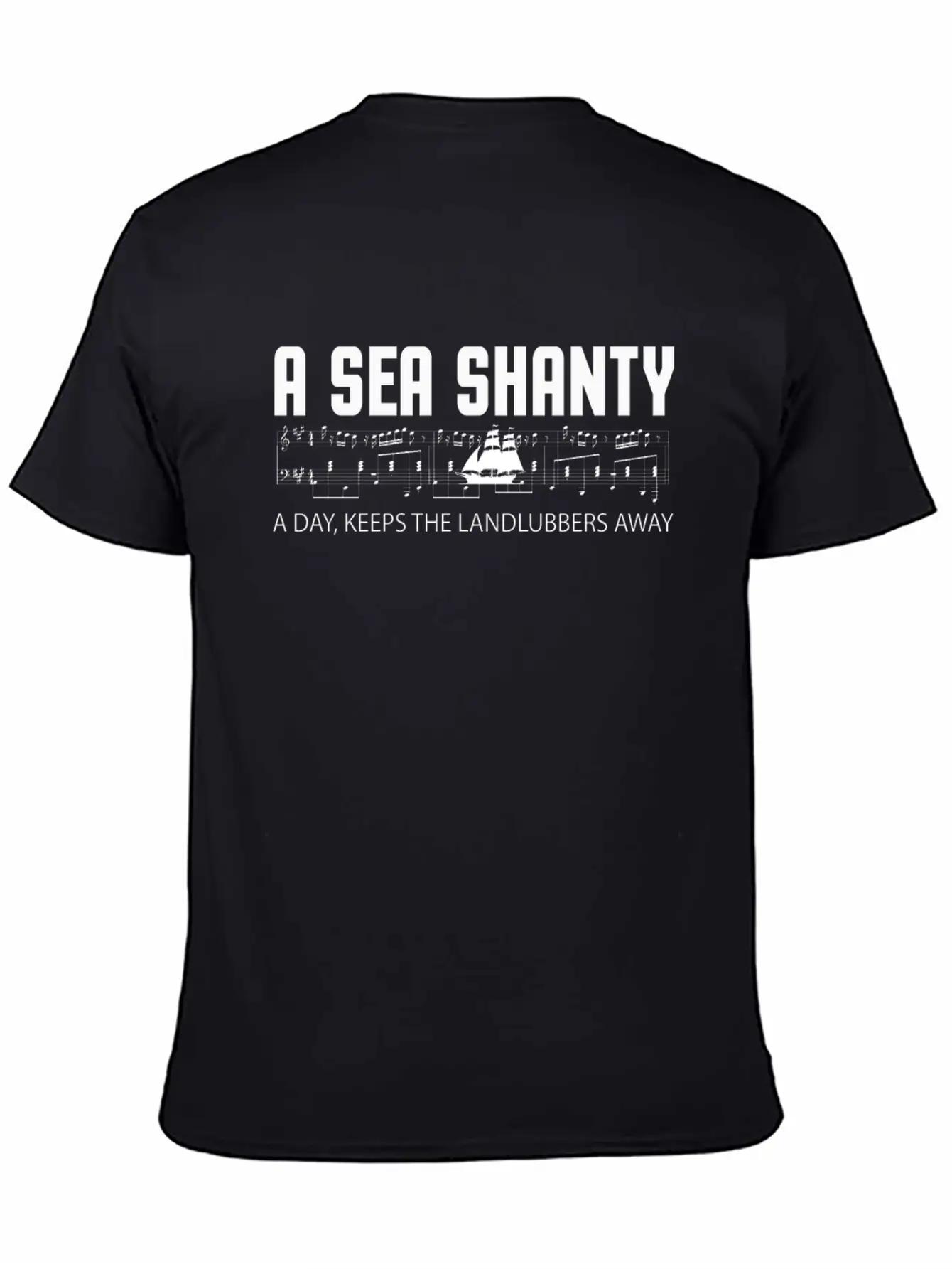 Sea Shanties Landlubbers Sea Shanty Melody Essential Cotton Tee For Daily Outfits – Unisex Style