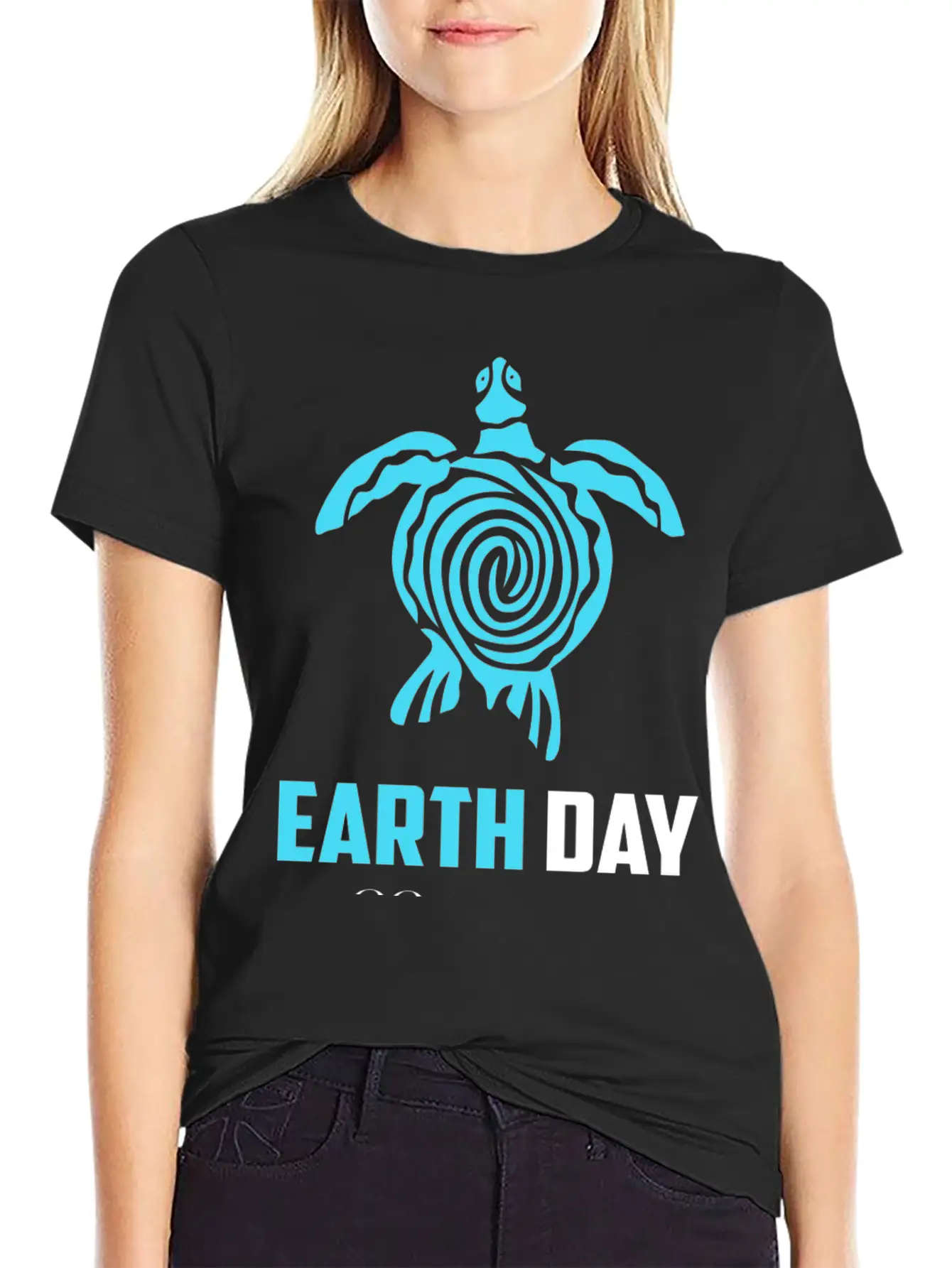 Sea Turtle Planet Funny Love Earth Day Stylish Everyday T-Shirt – Unisex Basic Cotton Tee