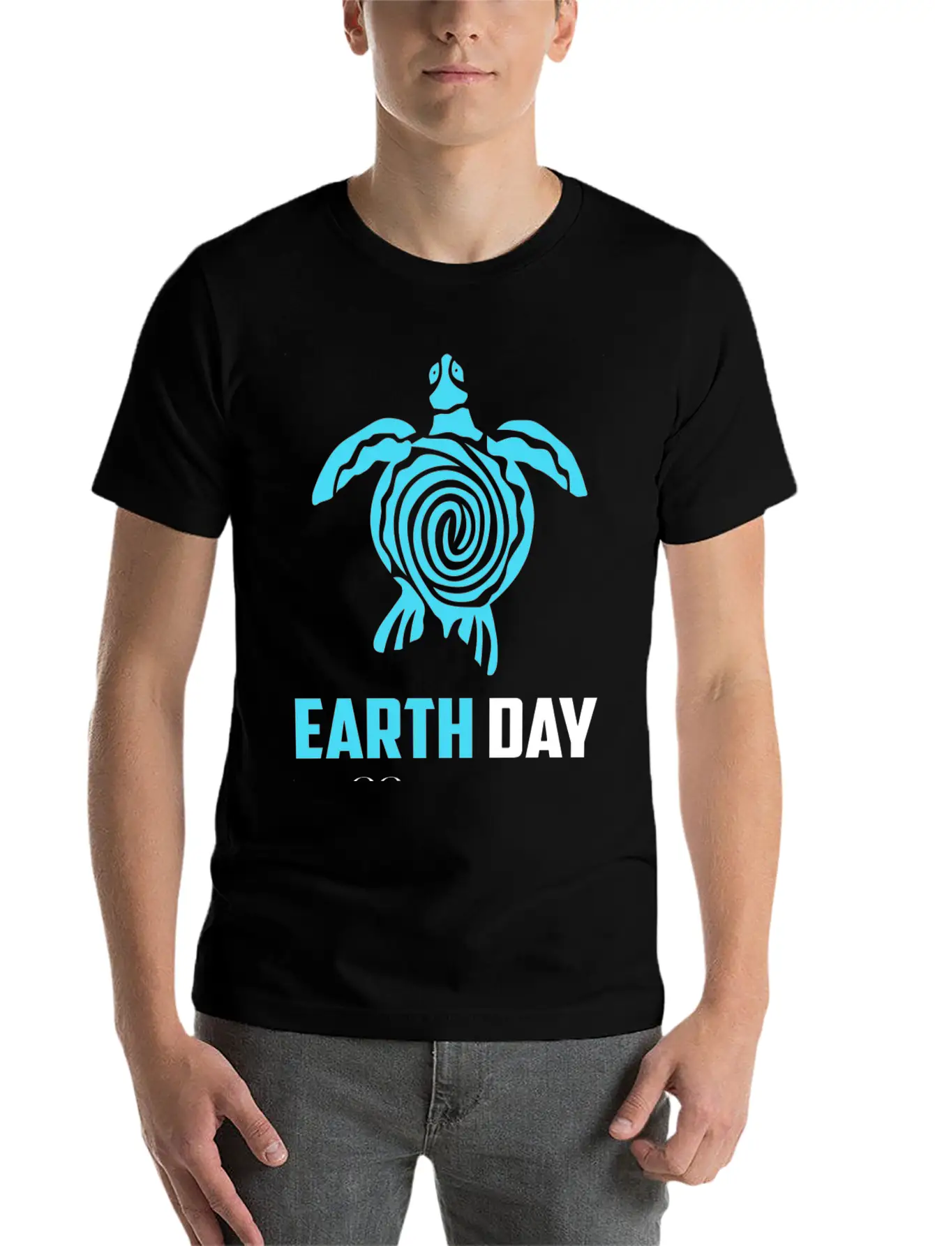 Sea Turtle Planet Funny Love Earth Day Stylish Everyday T-Shirt – Unisex Basic Cotton Tee