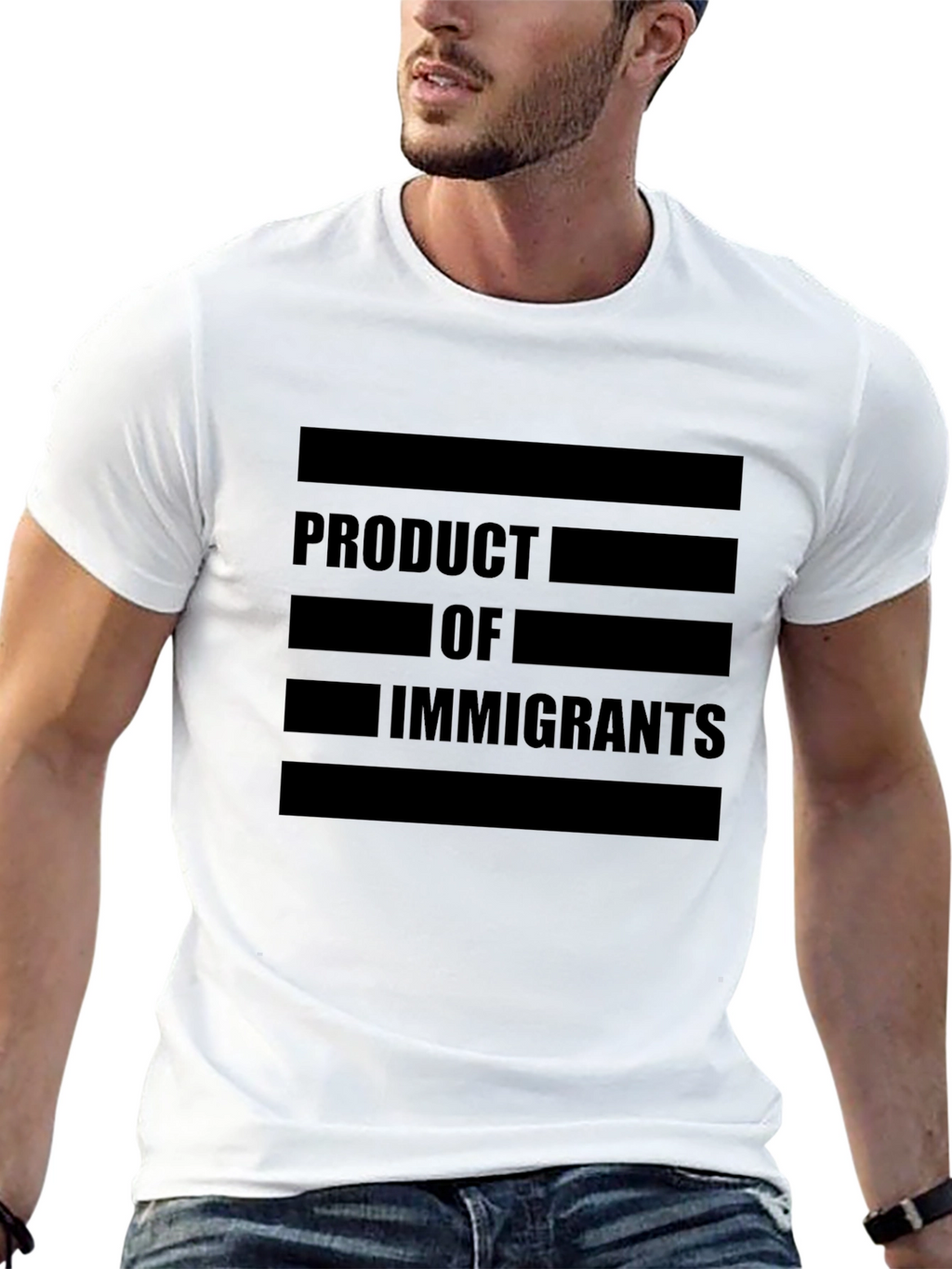 Product of Immigrants Graphic Tee - Black