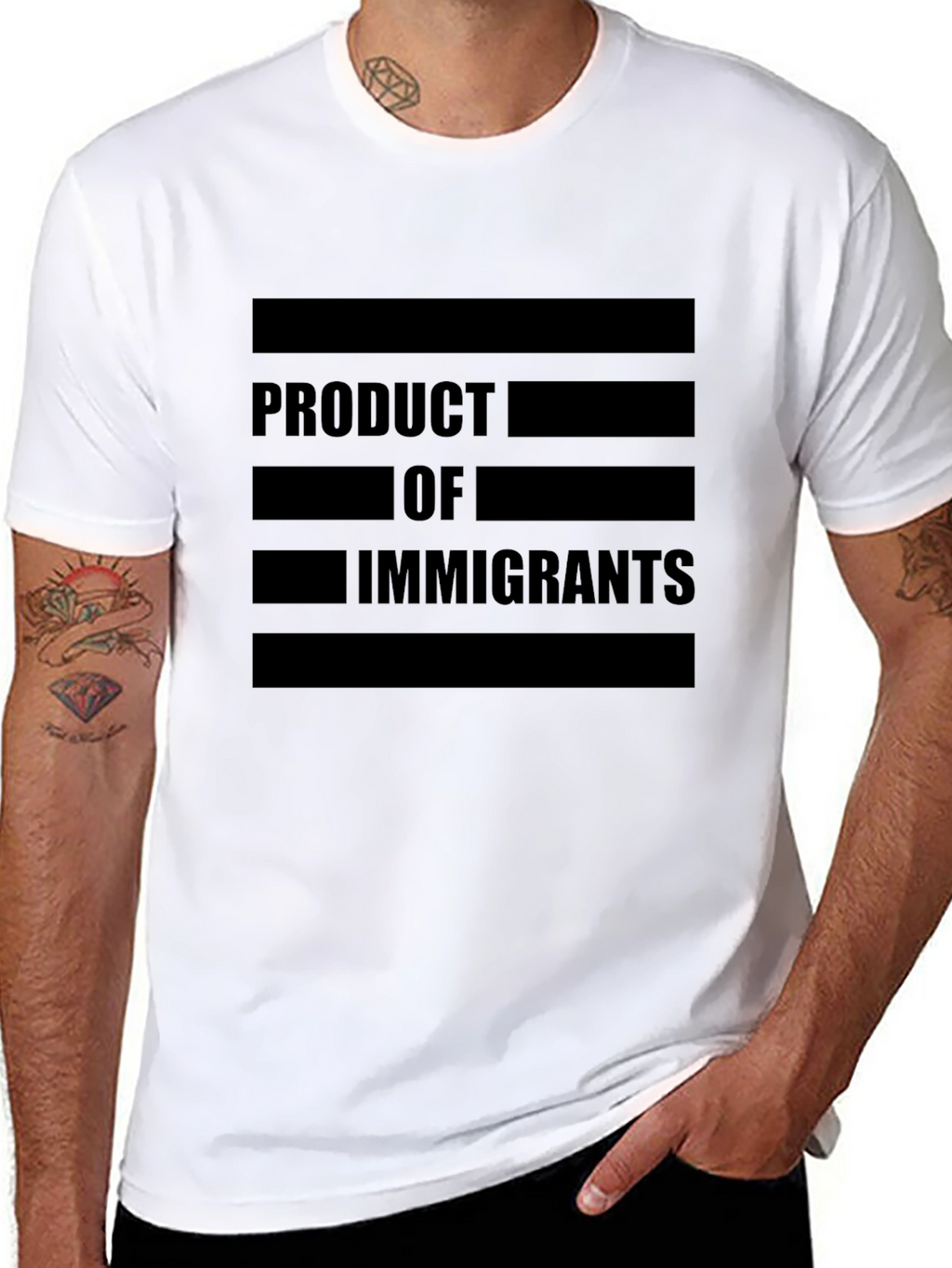 Product of Immigrants Graphic Tee - Black