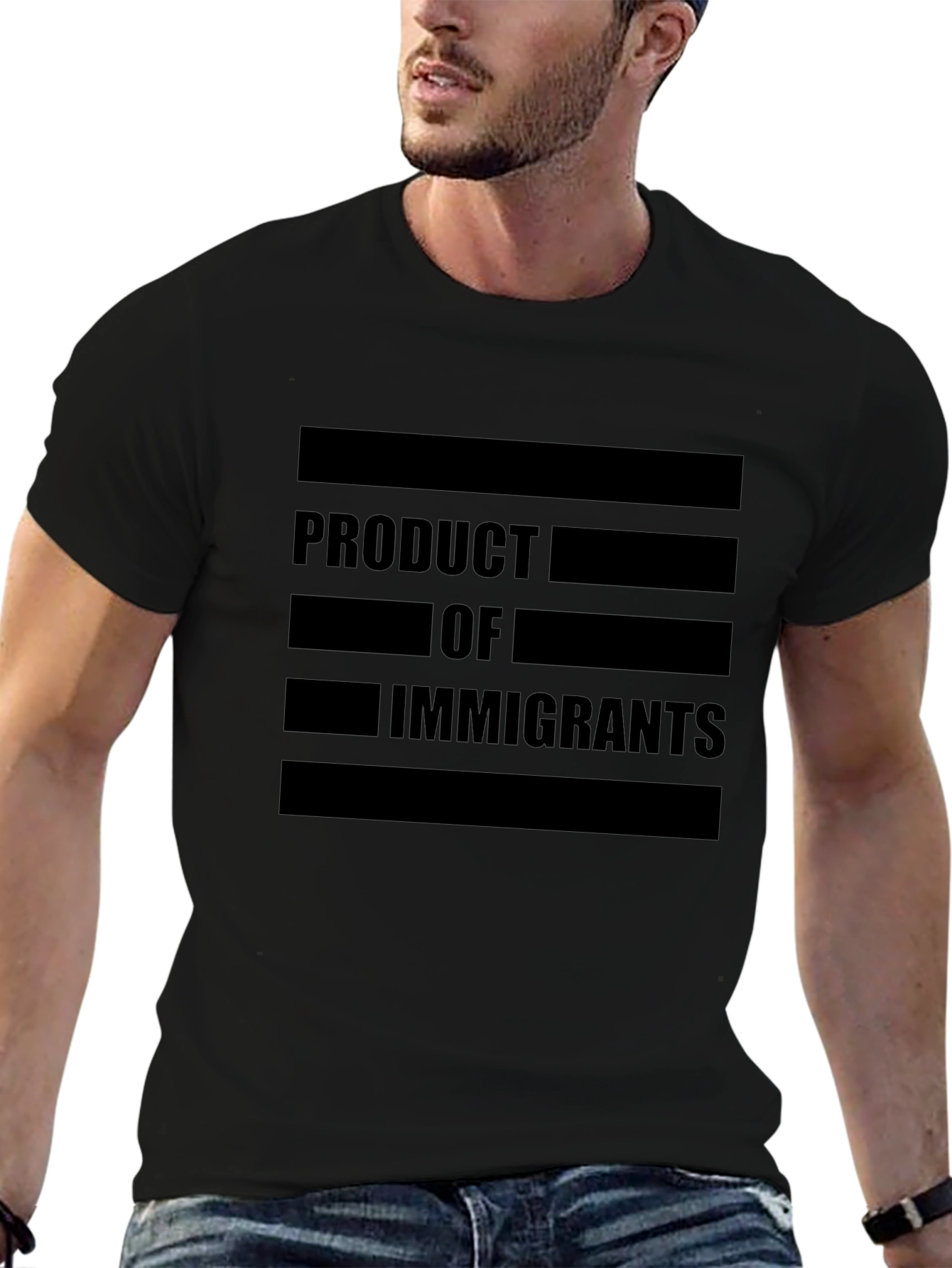 Product of Immigrants Graphic Tee - Black