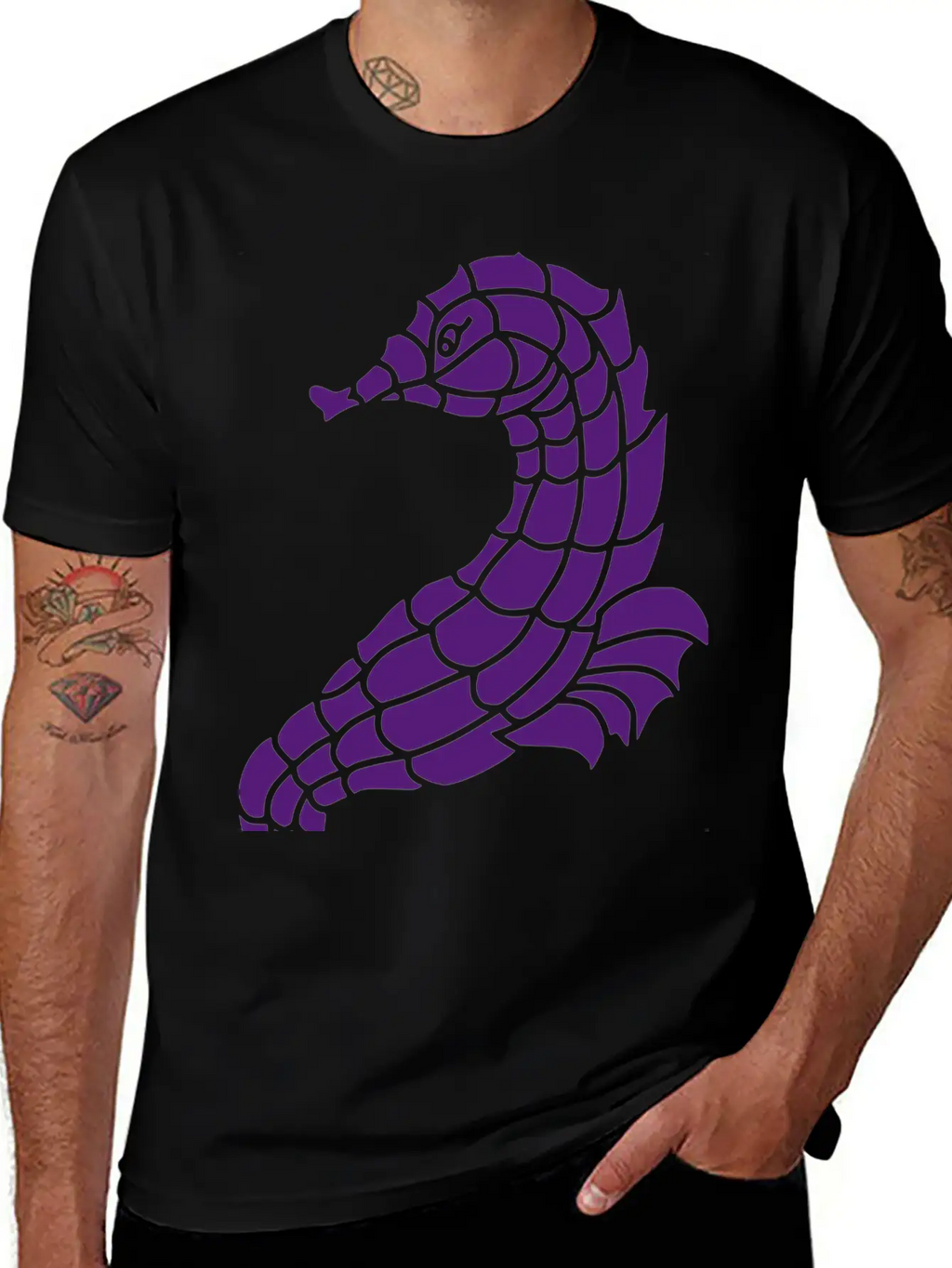Seahorse Casual Graphic T-Shirt – Simple And Comfortable Daily Wear
