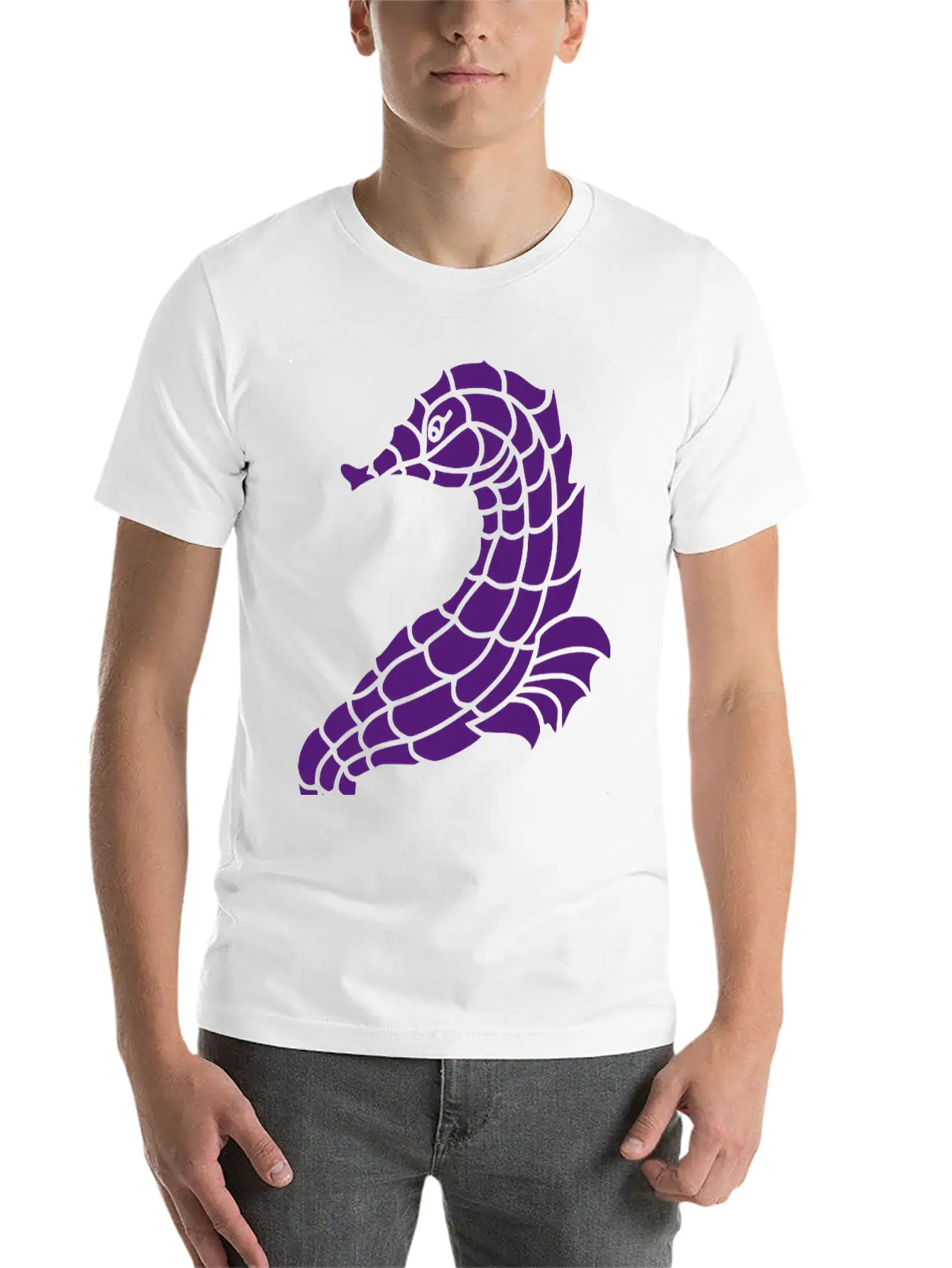 Seahorse Casual Graphic T-Shirt – Simple And Comfortable Daily Wear