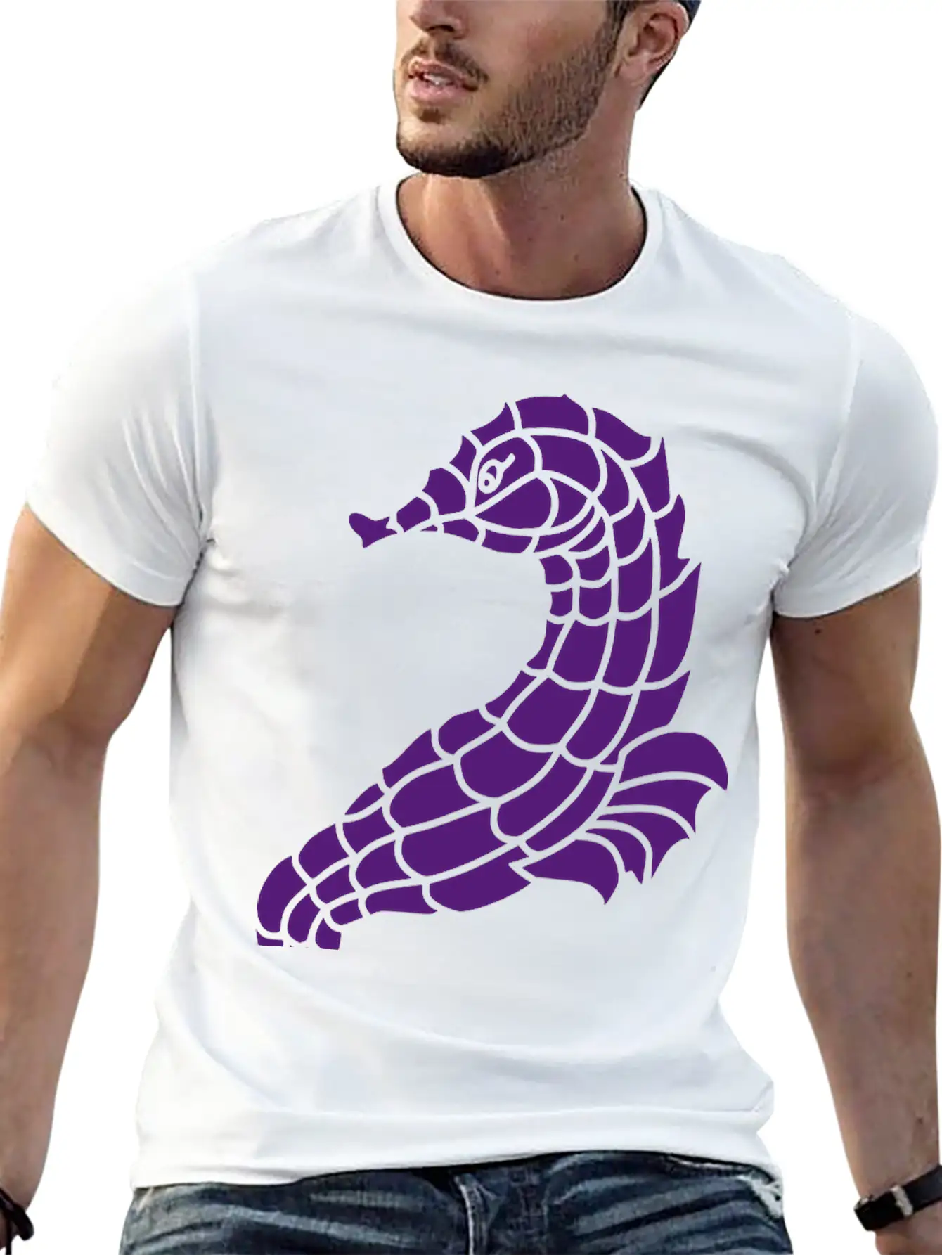 Seahorse Casual Graphic T-Shirt – Simple And Comfortable Daily Wear