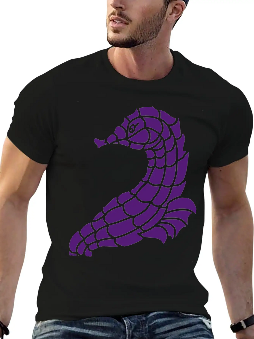 Seahorse Casual Graphic T-Shirt – Simple And Comfortable Daily Wear