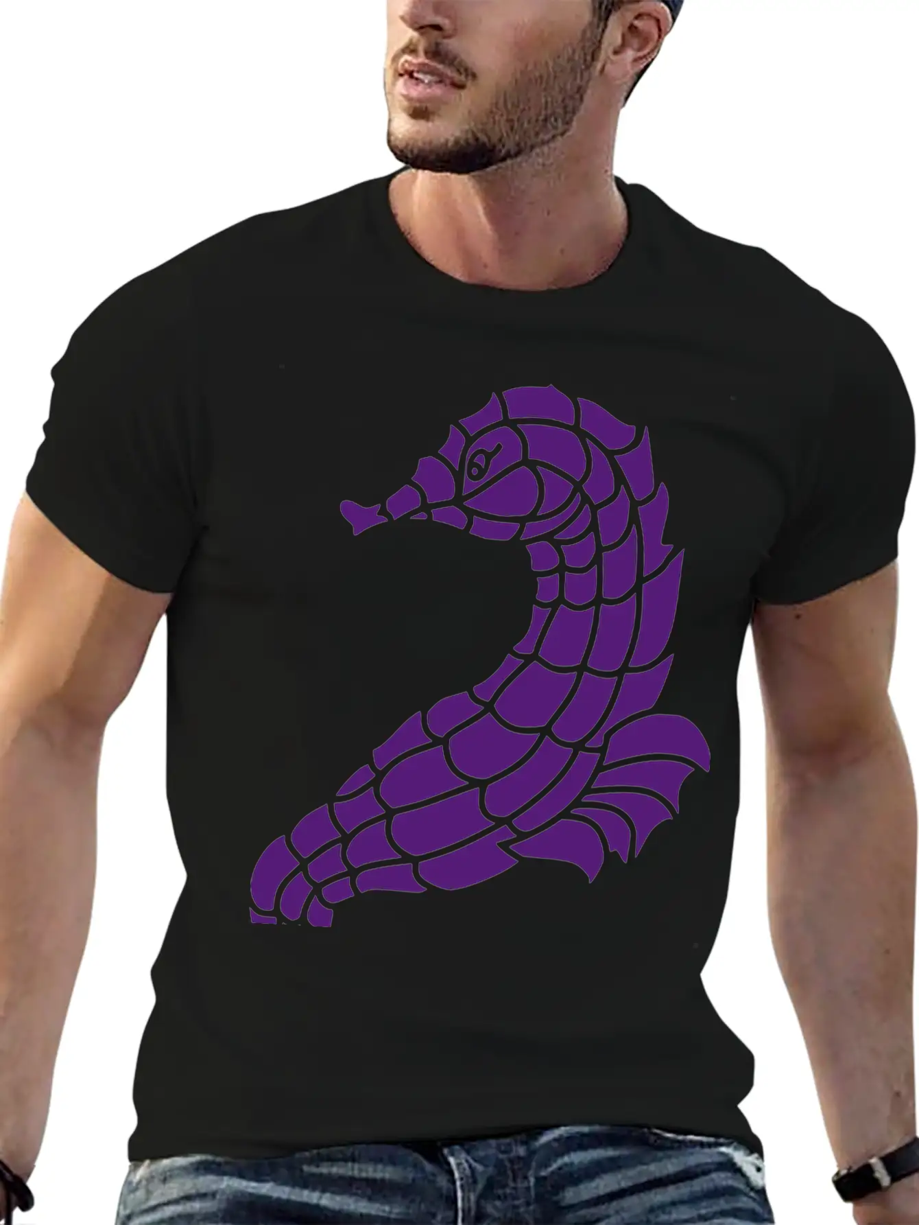 Seahorse Casual Graphic T-Shirt – Simple And Comfortable Daily Wear