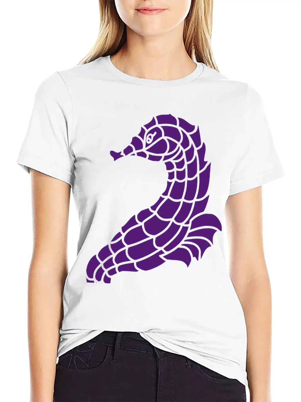 Seahorse Casual Graphic T-Shirt – Simple And Comfortable Daily Wear