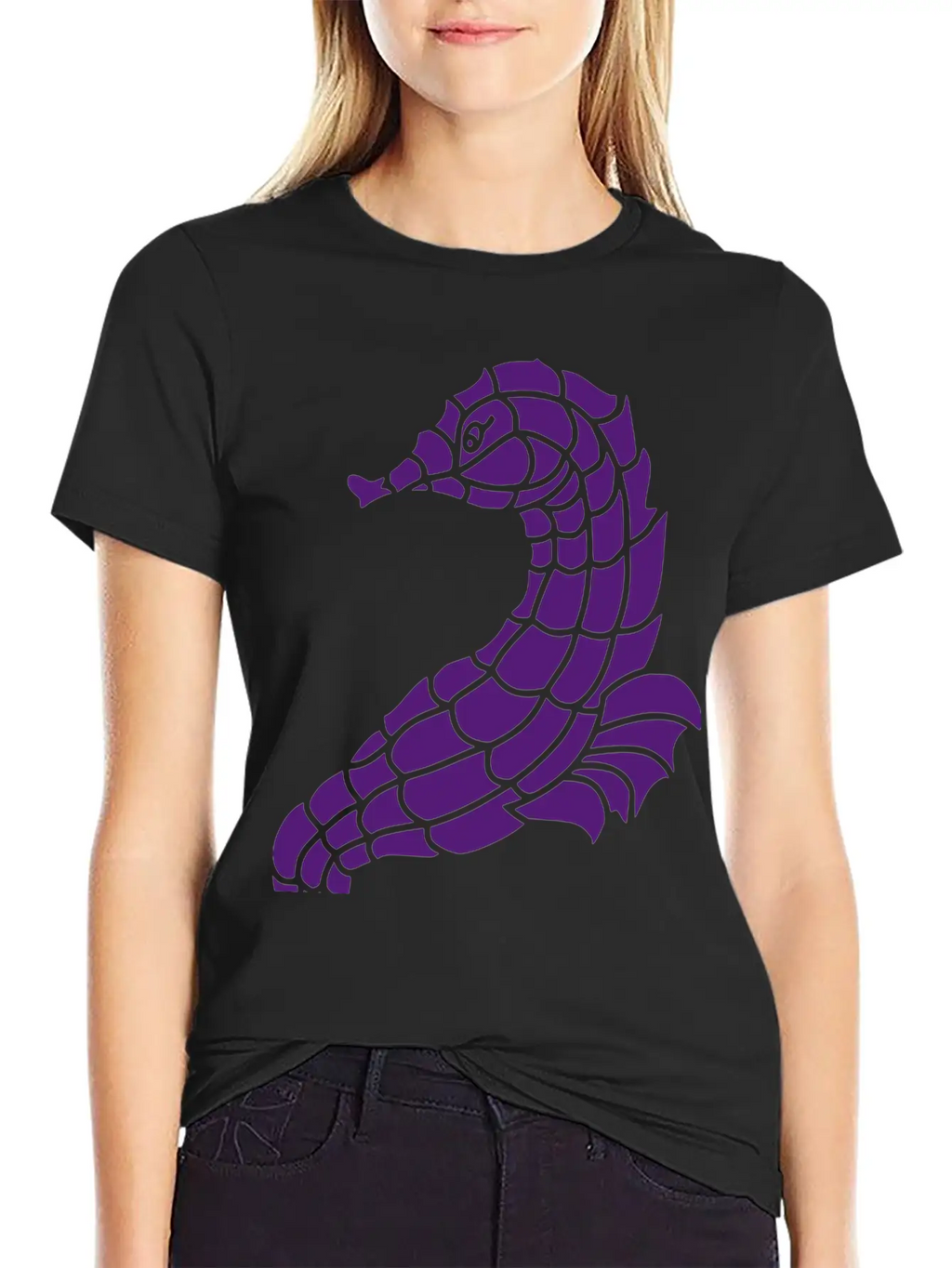 Seahorse Casual Graphic T-Shirt – Simple And Comfortable Daily Wear