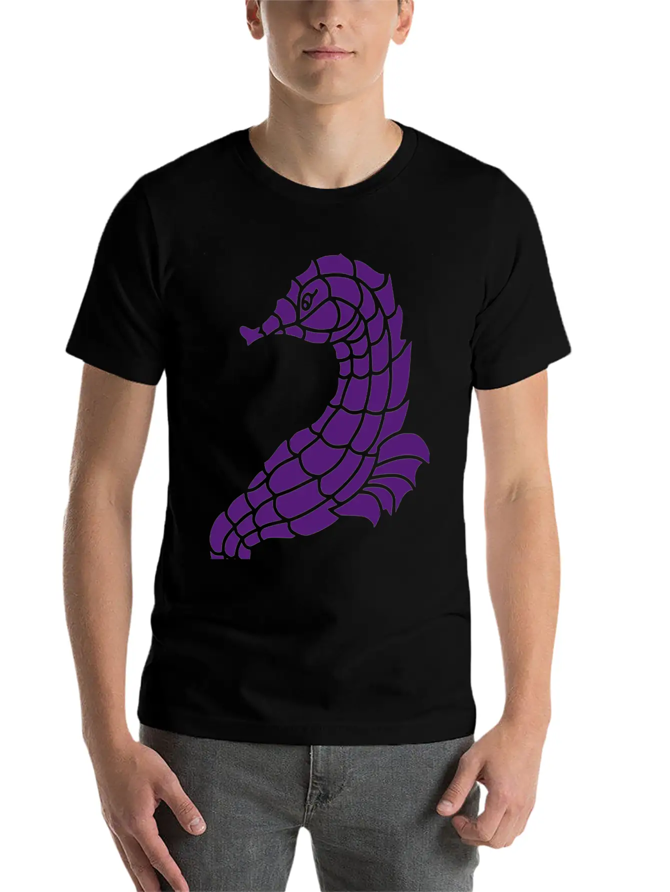 Seahorse Casual Graphic T-Shirt – Simple And Comfortable Daily Wear