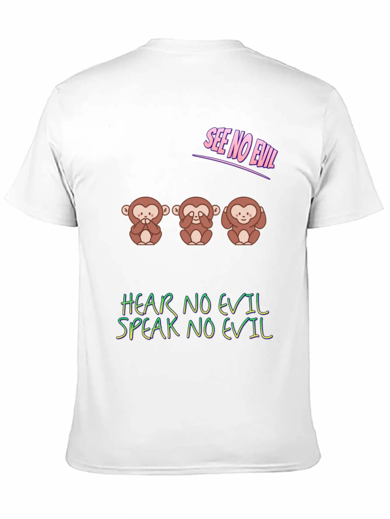 See No Evil Hear No Evil Speak No Funny Novelty Classic Fit Graphic Tee For Daily Comfort – Unisex Cotton Shirt