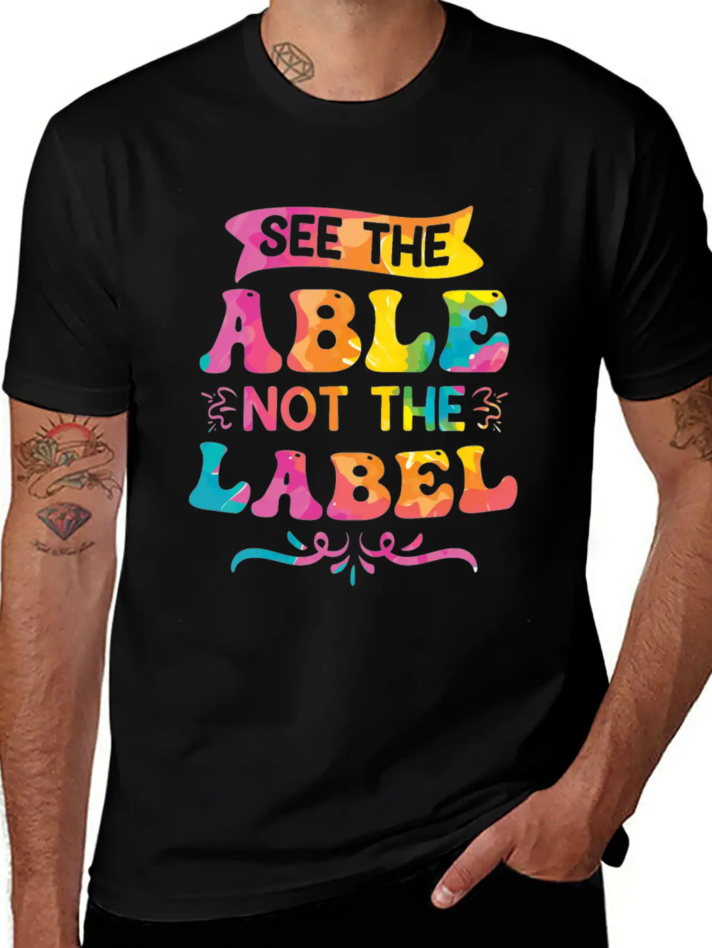 See The Able Not The Label Essential Cotton Tee For Daily Outfits – Unisex Style