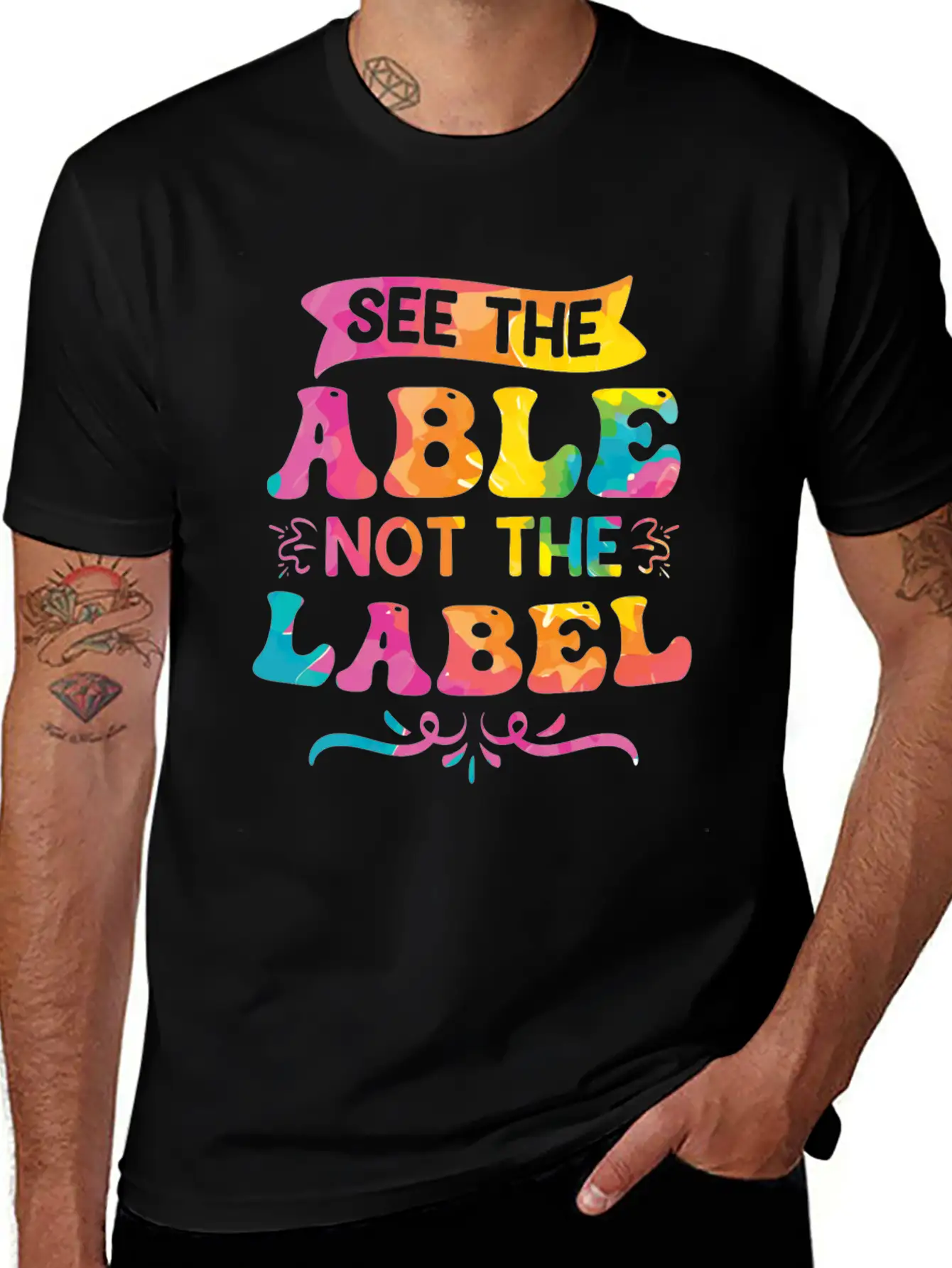 See The Able Not The Label Essential Cotton Tee For Daily Outfits – Unisex Style
