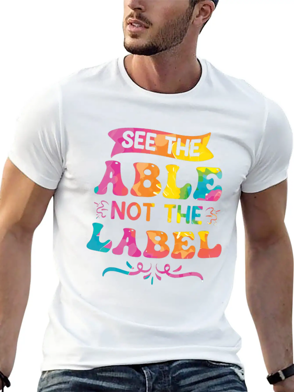 See The Able Not The Label Essential Cotton Tee For Daily Outfits – Unisex Style