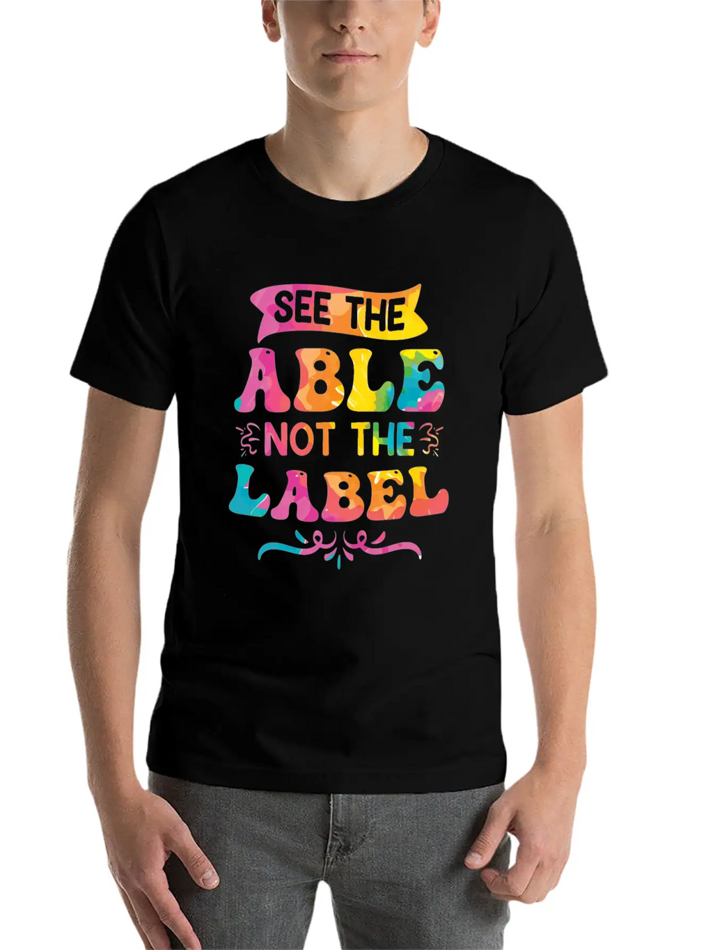 See The Able Not The Label Essential Cotton Tee For Daily Outfits – Unisex Style