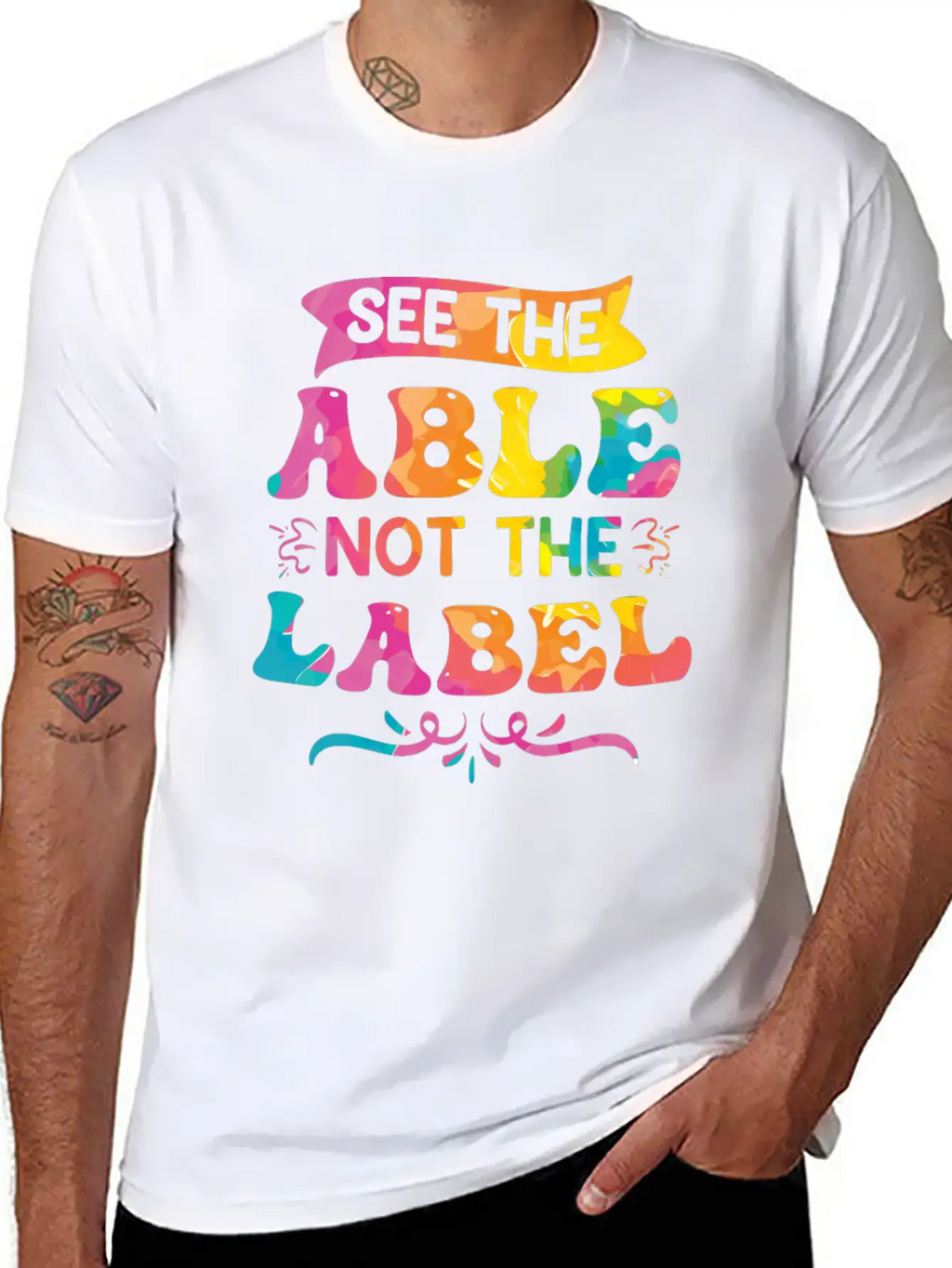 See The Able Not The Label Essential Cotton Tee For Daily Outfits – Unisex Style