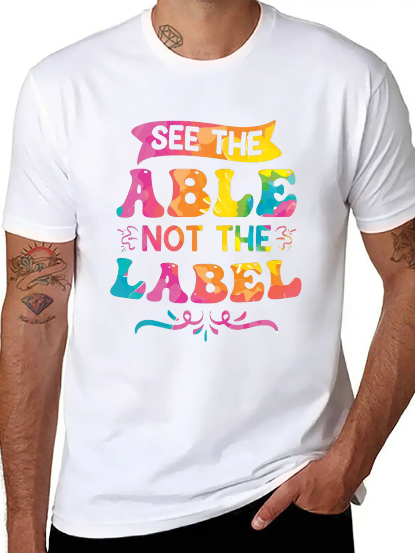 See The Able Not The Label Essential Cotton Tee For Daily Outfits – Unisex Style