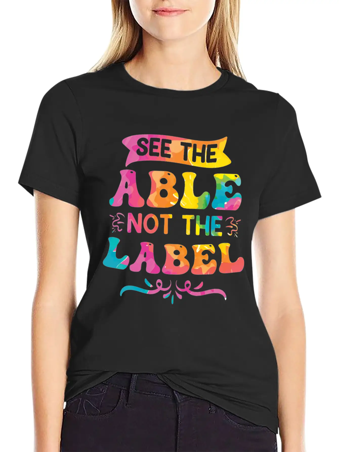 See The Able Not The Label Essential Cotton Tee For Daily Outfits – Unisex Style
