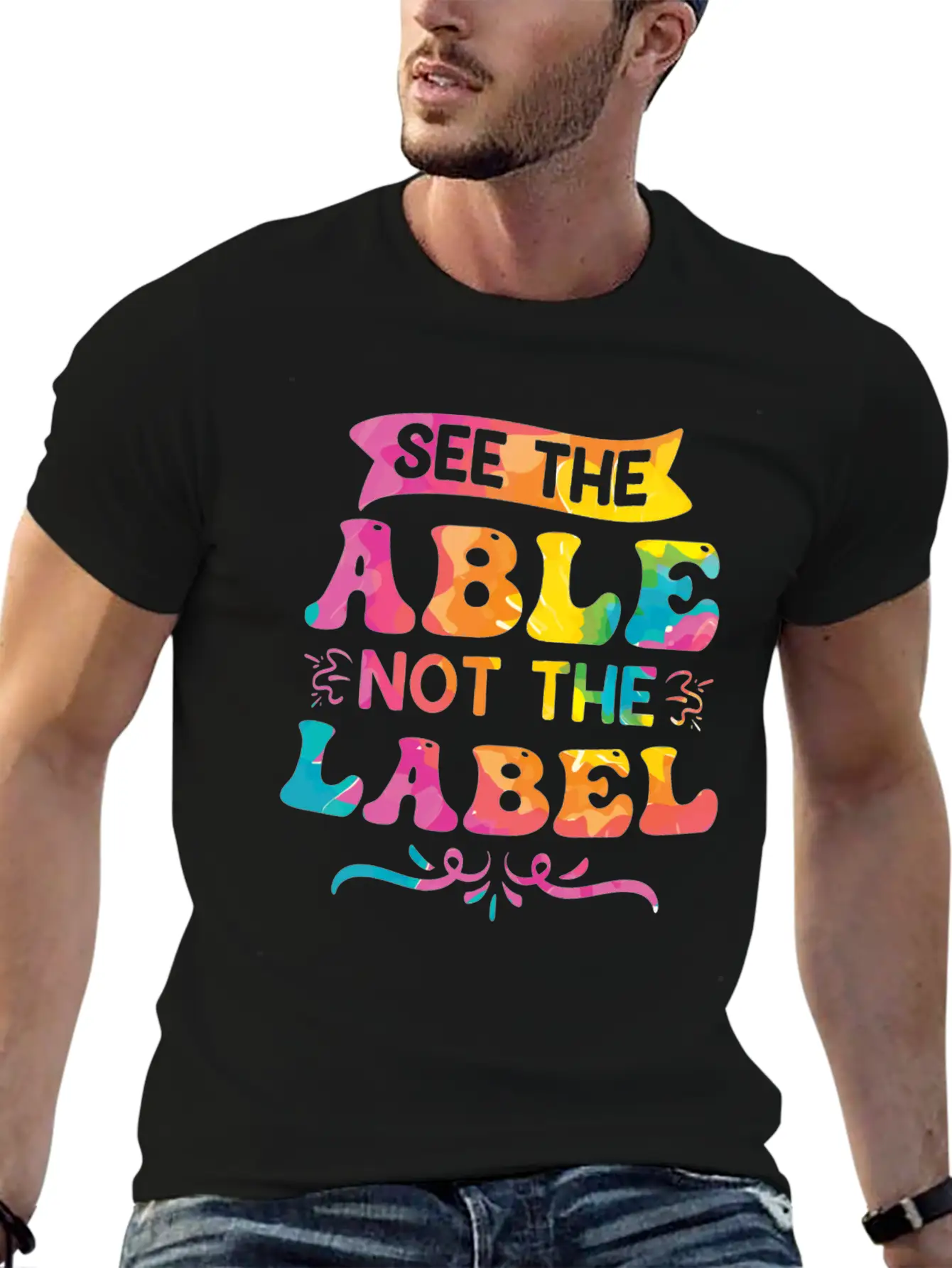 See The Able Not The Label Essential Cotton Tee For Daily Outfits – Unisex Style