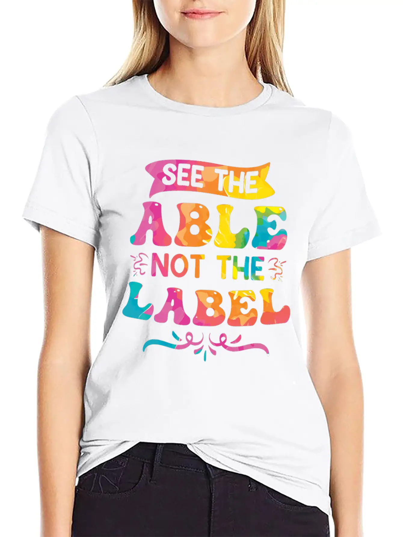 See The Able Not The Label Essential Cotton Tee For Daily Outfits – Unisex Style