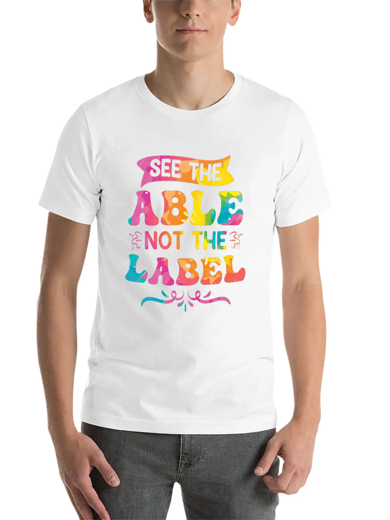 See The Able Not The Label Essential Cotton Tee For Daily Outfits – Unisex Style