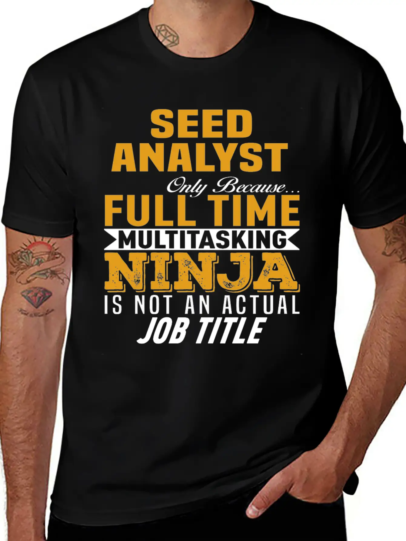 Seed Analyst Casual Graphic T-Shirt – Simple And Comfortable Daily Wear