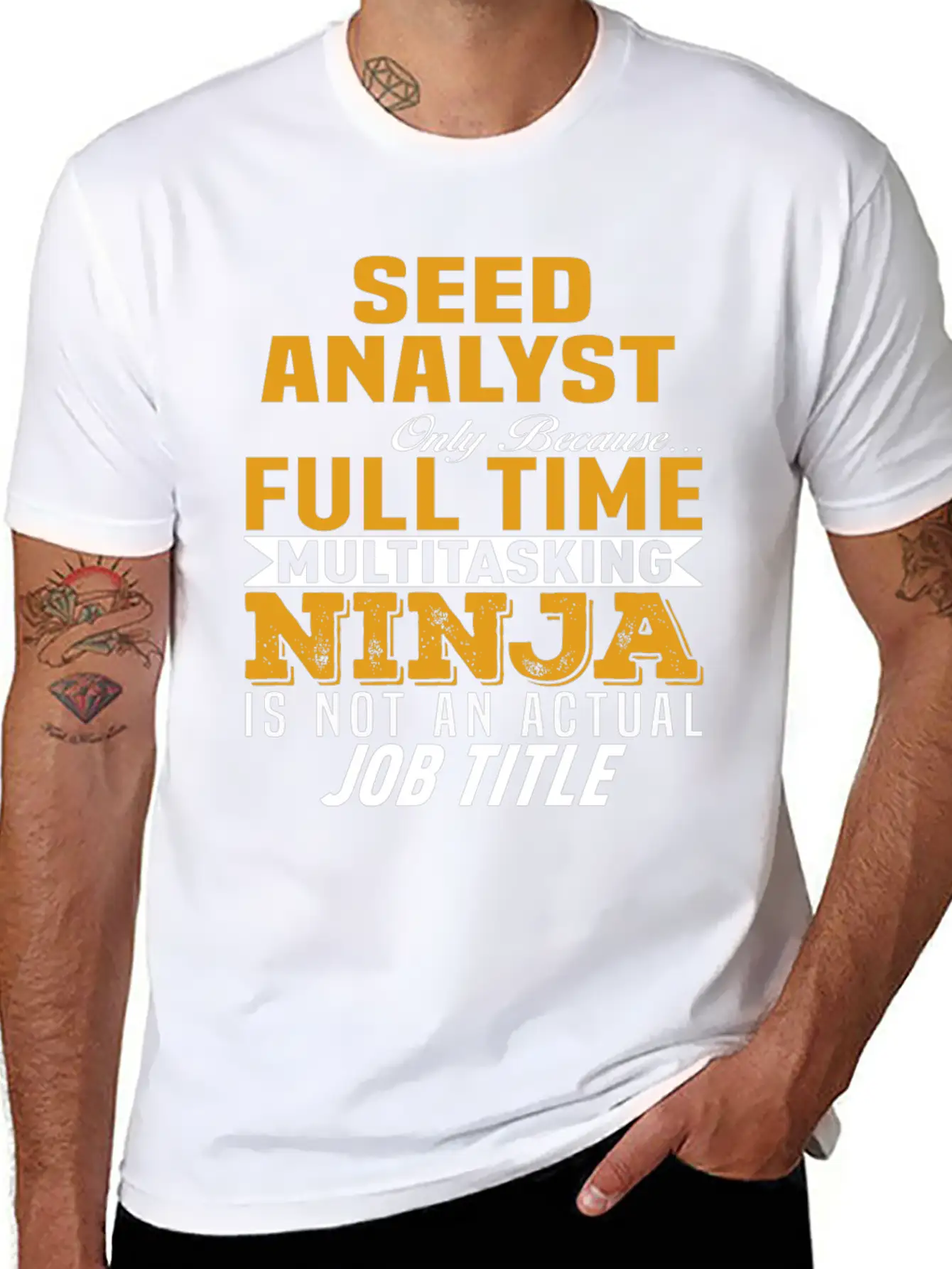 Seed Analyst Casual Graphic T-Shirt – Simple And Comfortable Daily Wear