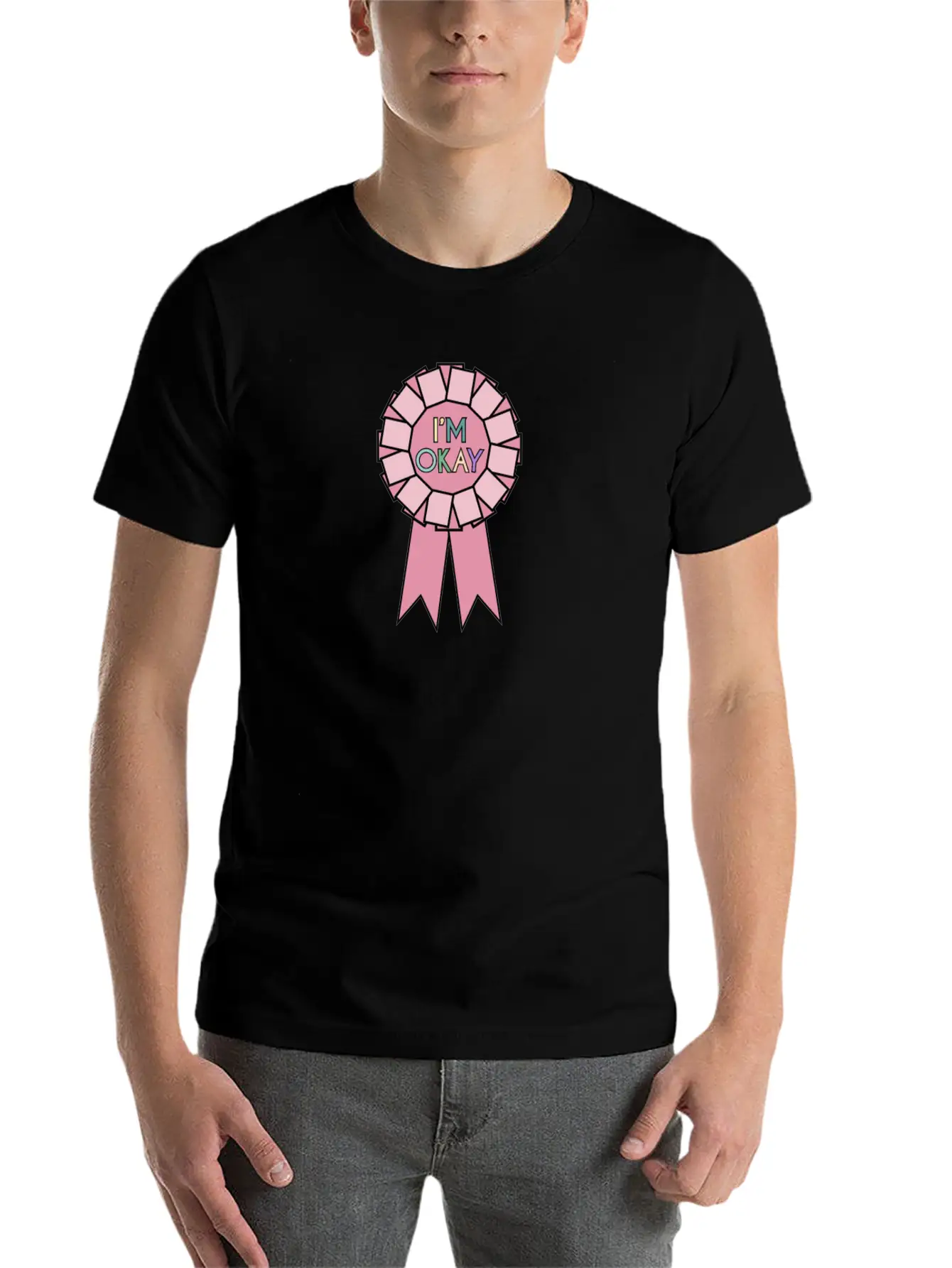 Self Care I'm Ok Unisex Casual T-Shirt – Clean Design For Daily Comfort