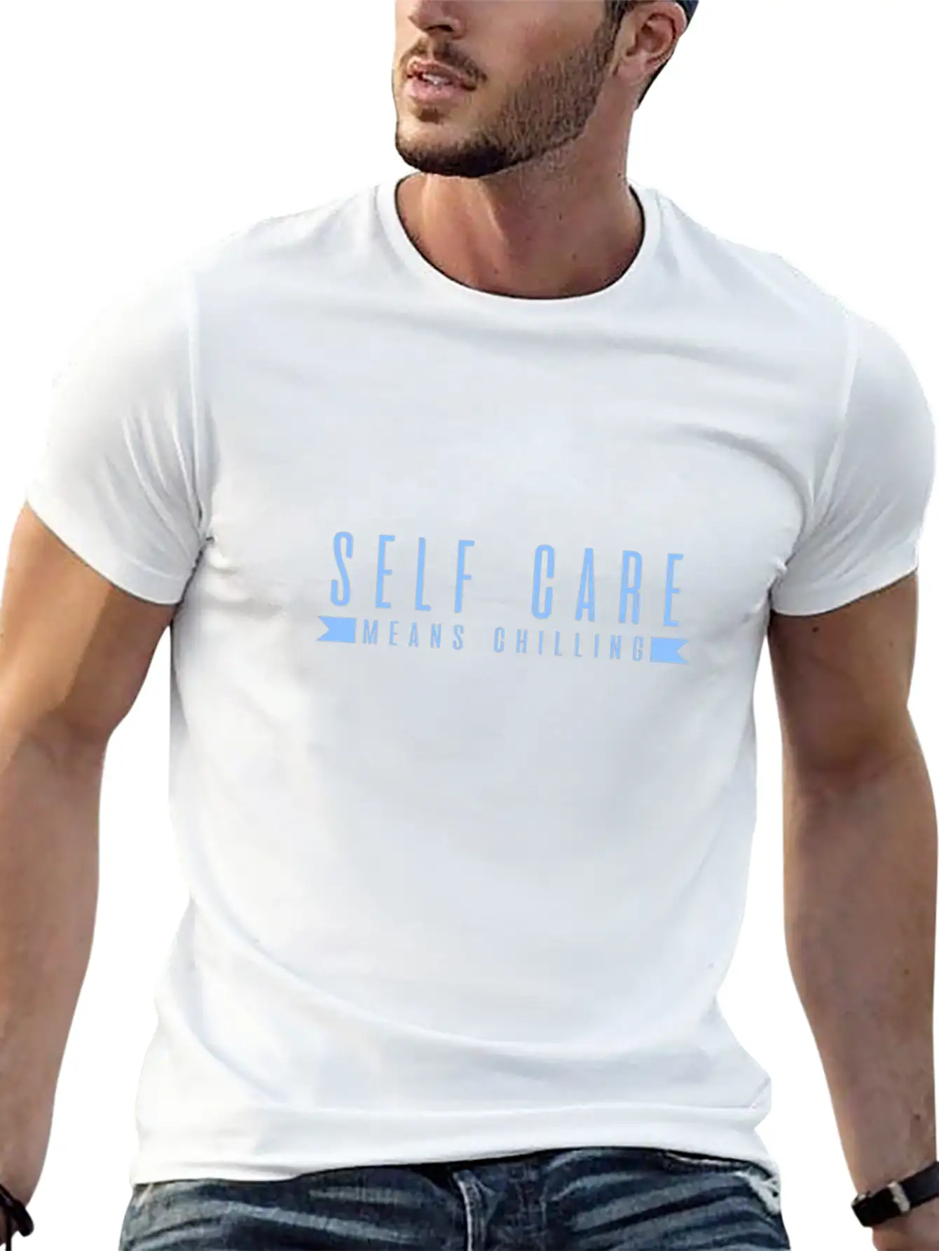 Self Care Means Chilling Stylish Everyday T-Shirt – Unisex Basic Cotton Tee