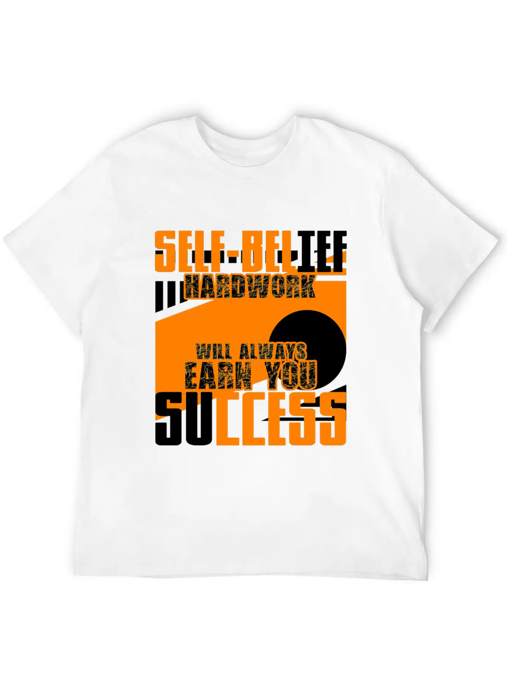 Self-confidence And Hard Work Unisex Short Sleeve Soft Cotton T-Shirt – Casual Everyday Wear