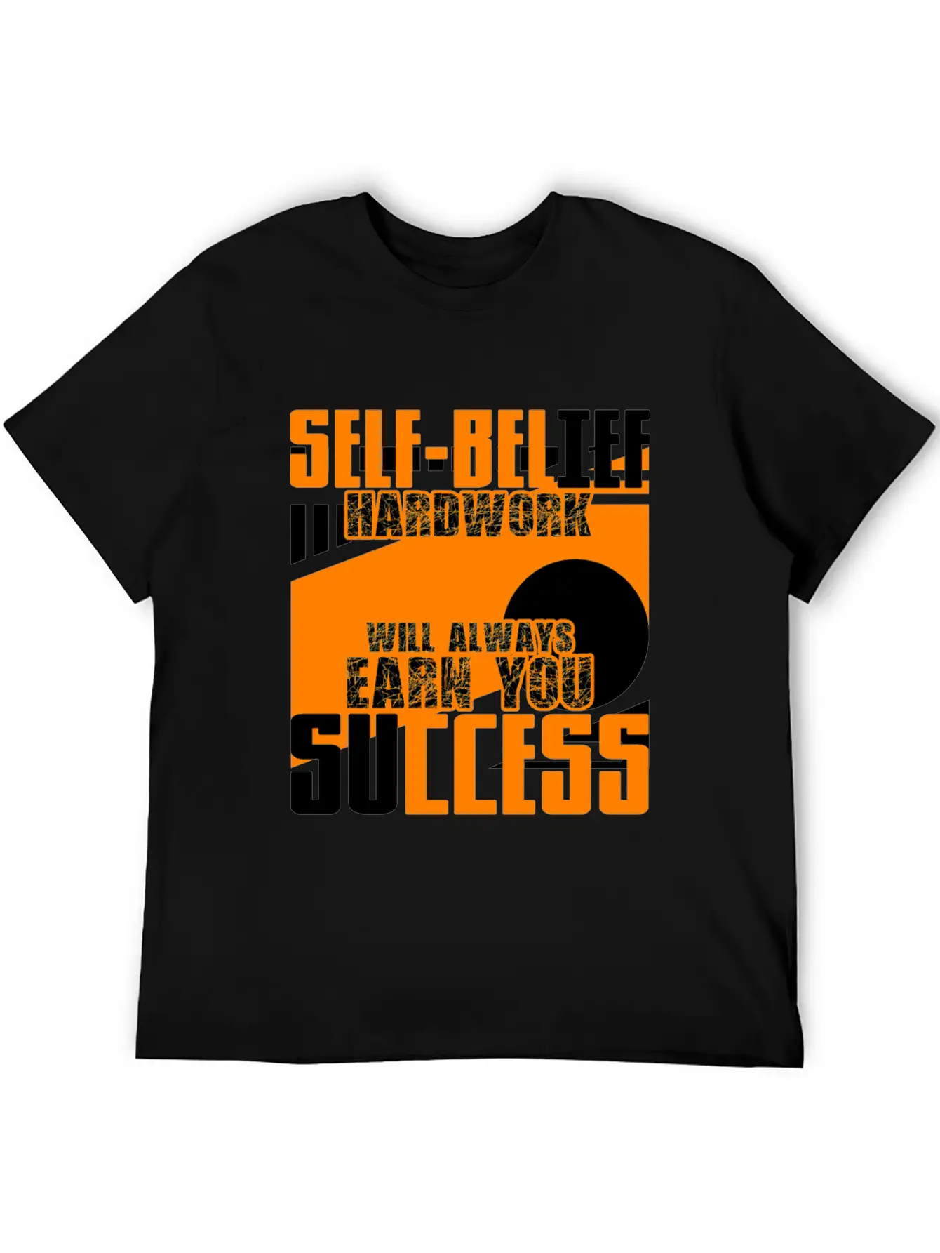 Self-confidence And Hard Work Unisex Short Sleeve Soft Cotton T-Shirt – Casual Everyday Wear