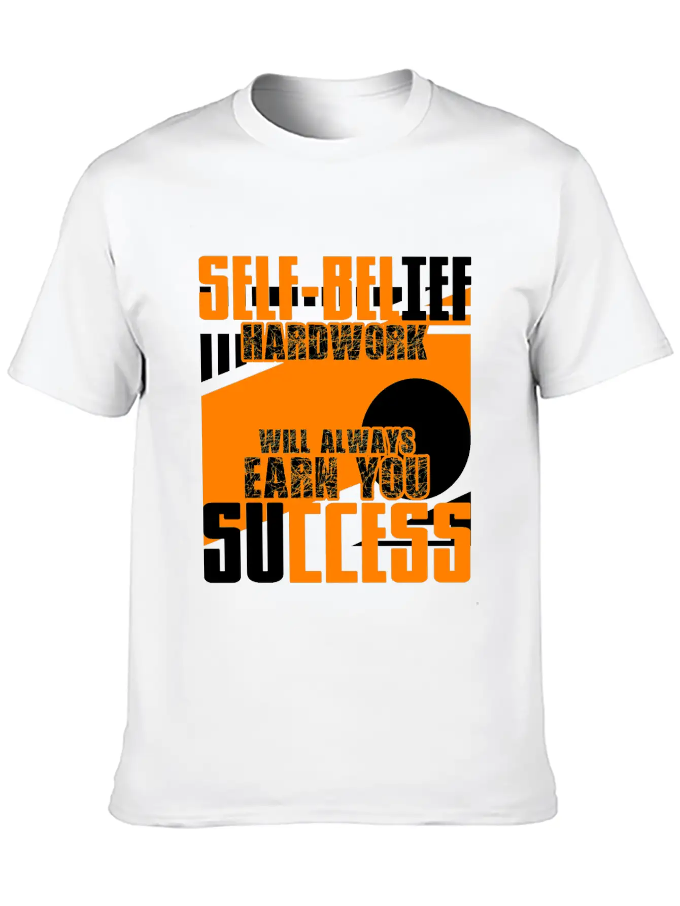 Self-confidence And Hard Work Unisex Short Sleeve Soft Cotton T-Shirt – Casual Everyday Wear