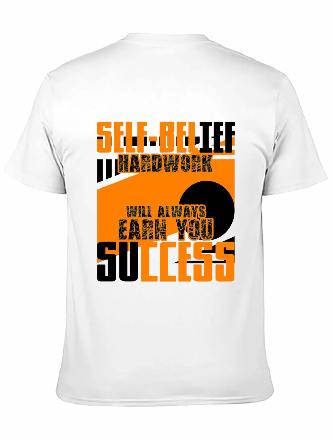 Self-confidence And Hard Work Unisex Short Sleeve Soft Cotton T-Shirt – Casual Everyday Wear