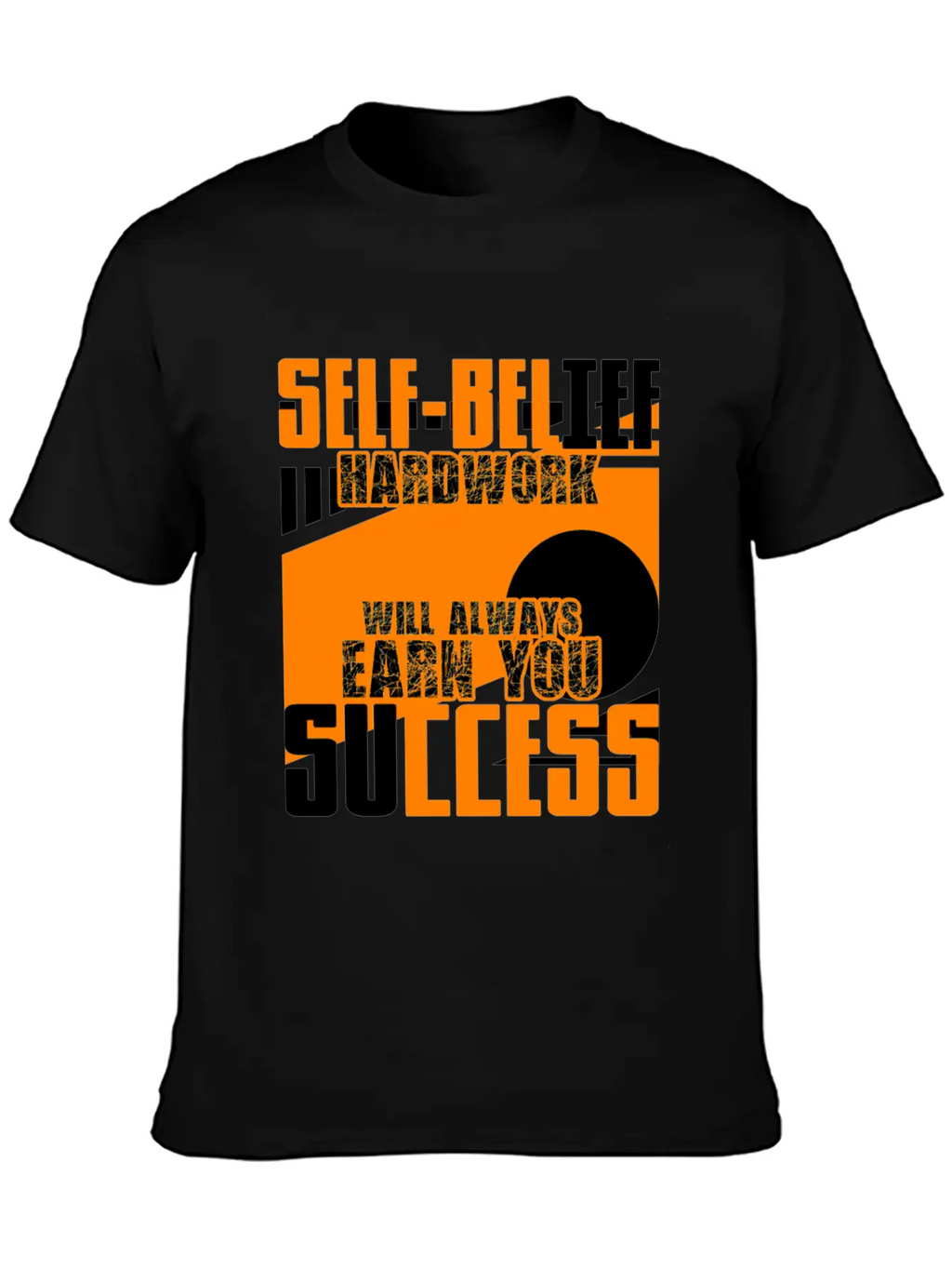Self-confidence And Hard Work Unisex Short Sleeve Soft Cotton T-Shirt – Casual Everyday Wear