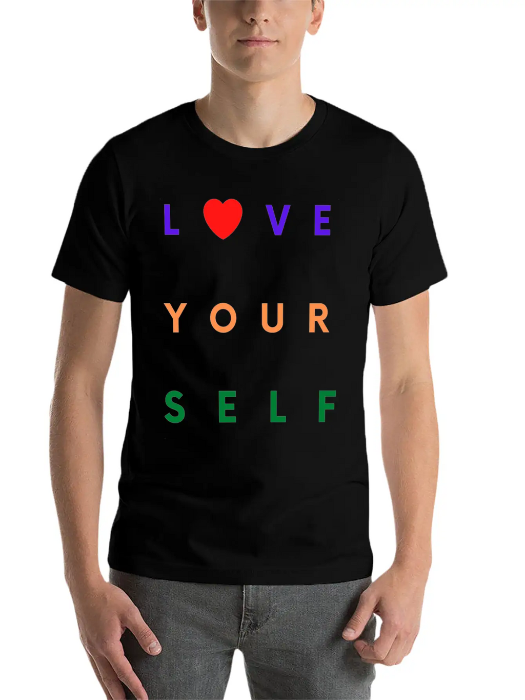 SELF Essential Cotton Tee For Daily Outfits – Unisex Style