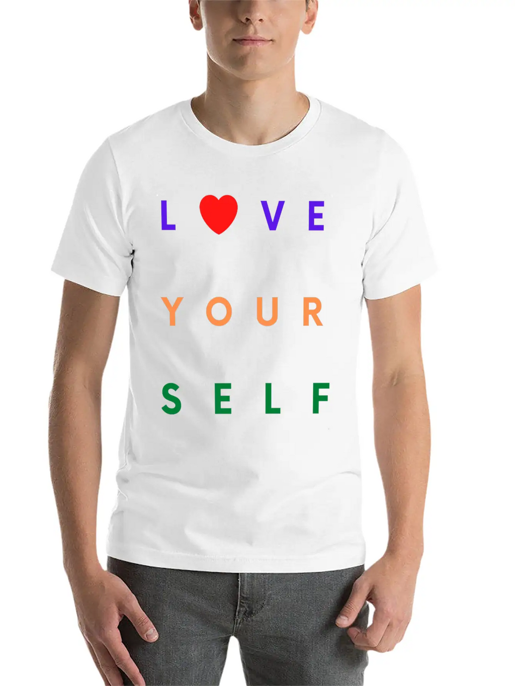 SELF Essential Cotton Tee For Daily Outfits – Unisex Style