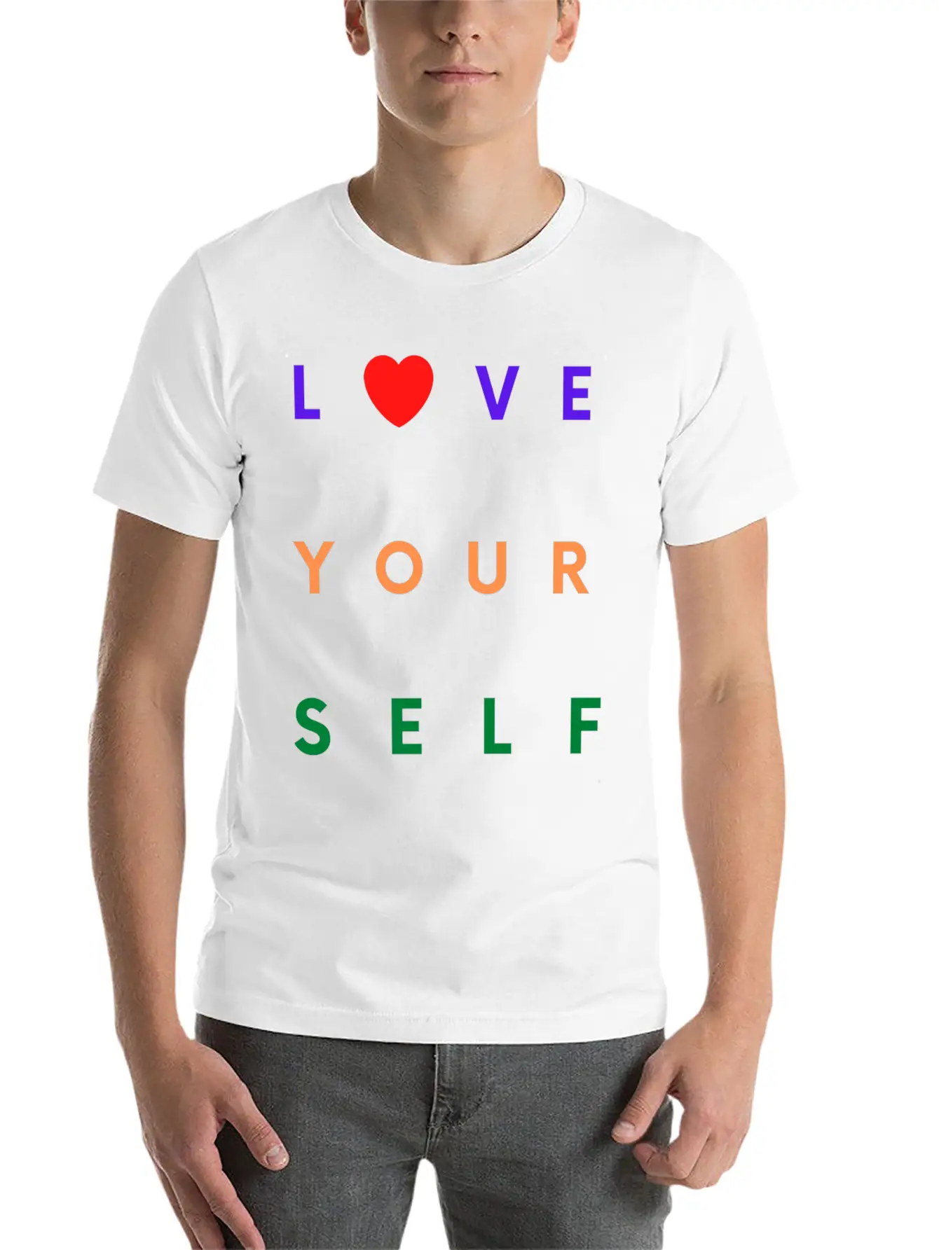 SELF Essential Cotton Tee For Daily Outfits – Unisex Style