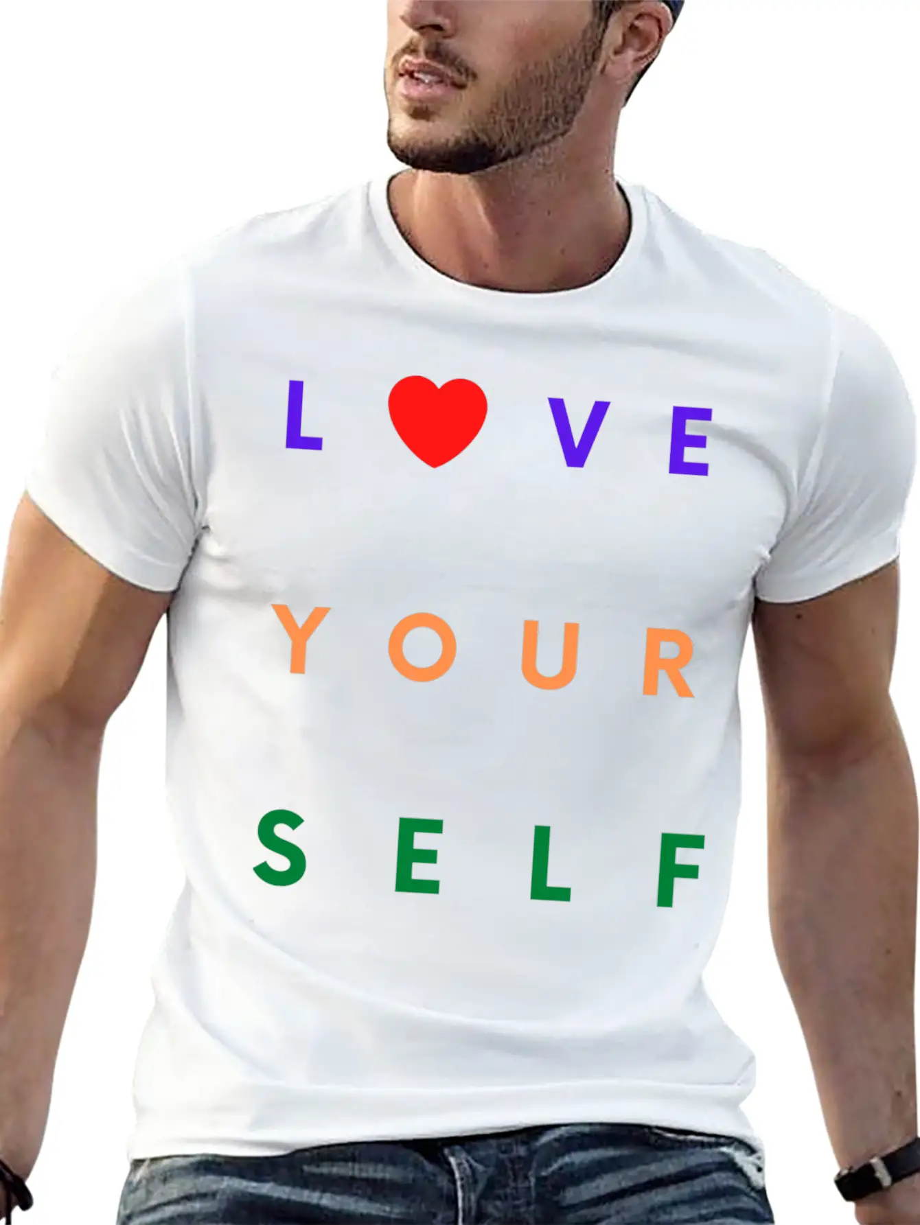 SELF Essential Cotton Tee For Daily Outfits – Unisex Style