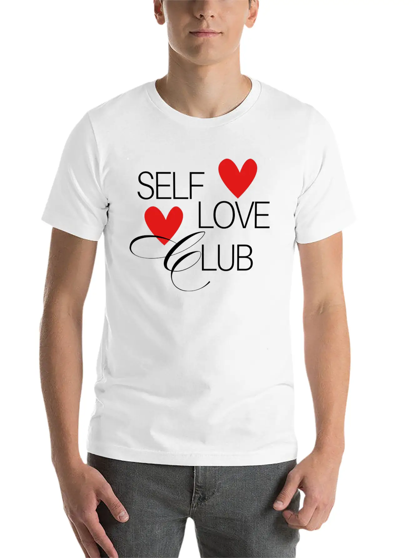 Self Love Club Breathable Soft Cotton T-Shirt – Timeless Casual Look