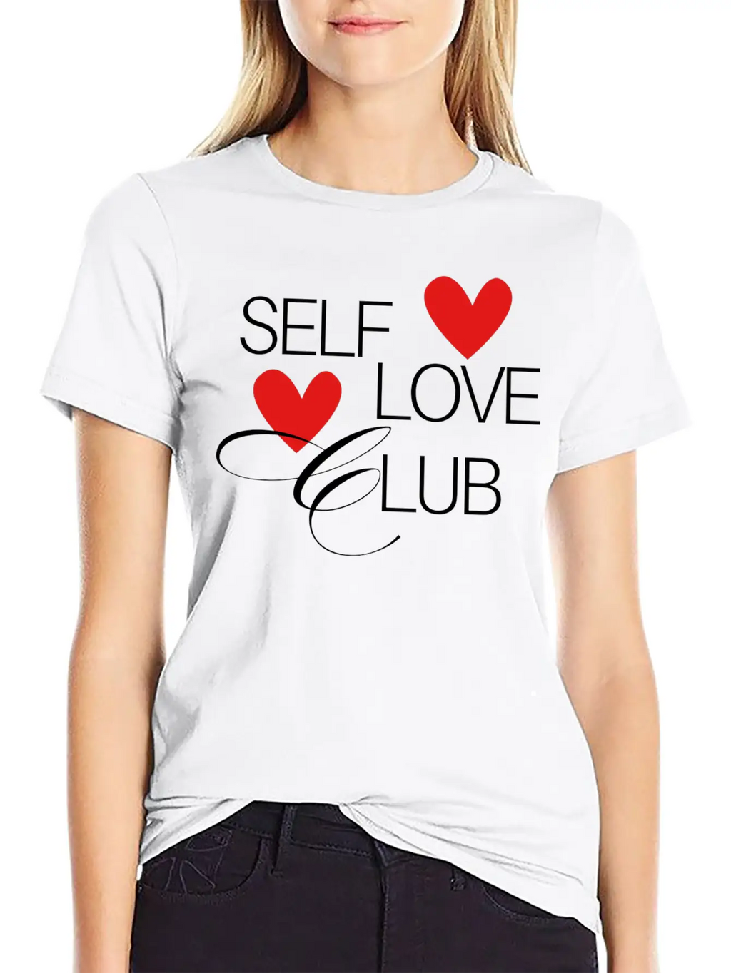 Self Love Club Breathable Soft Cotton T-Shirt – Timeless Casual Look