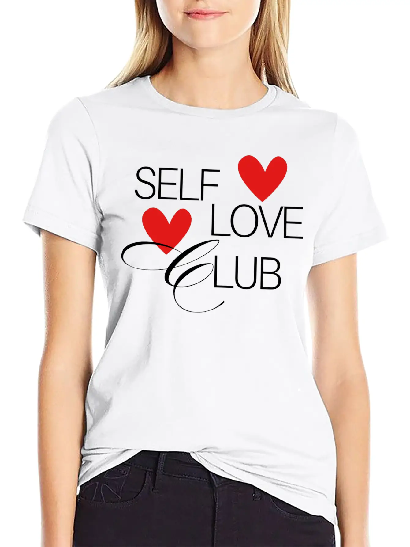 Self Love Club Breathable Soft Cotton T-Shirt – Timeless Casual Look