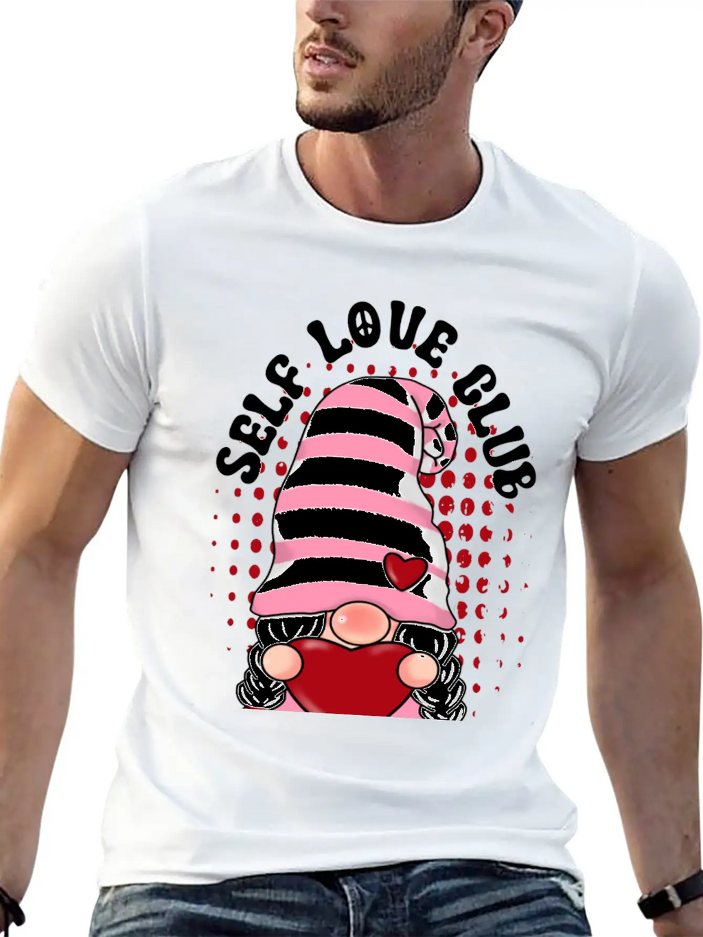 Self Love Club , Positivity Unisex Casual T-Shirt – Clean Design For Daily Comfort