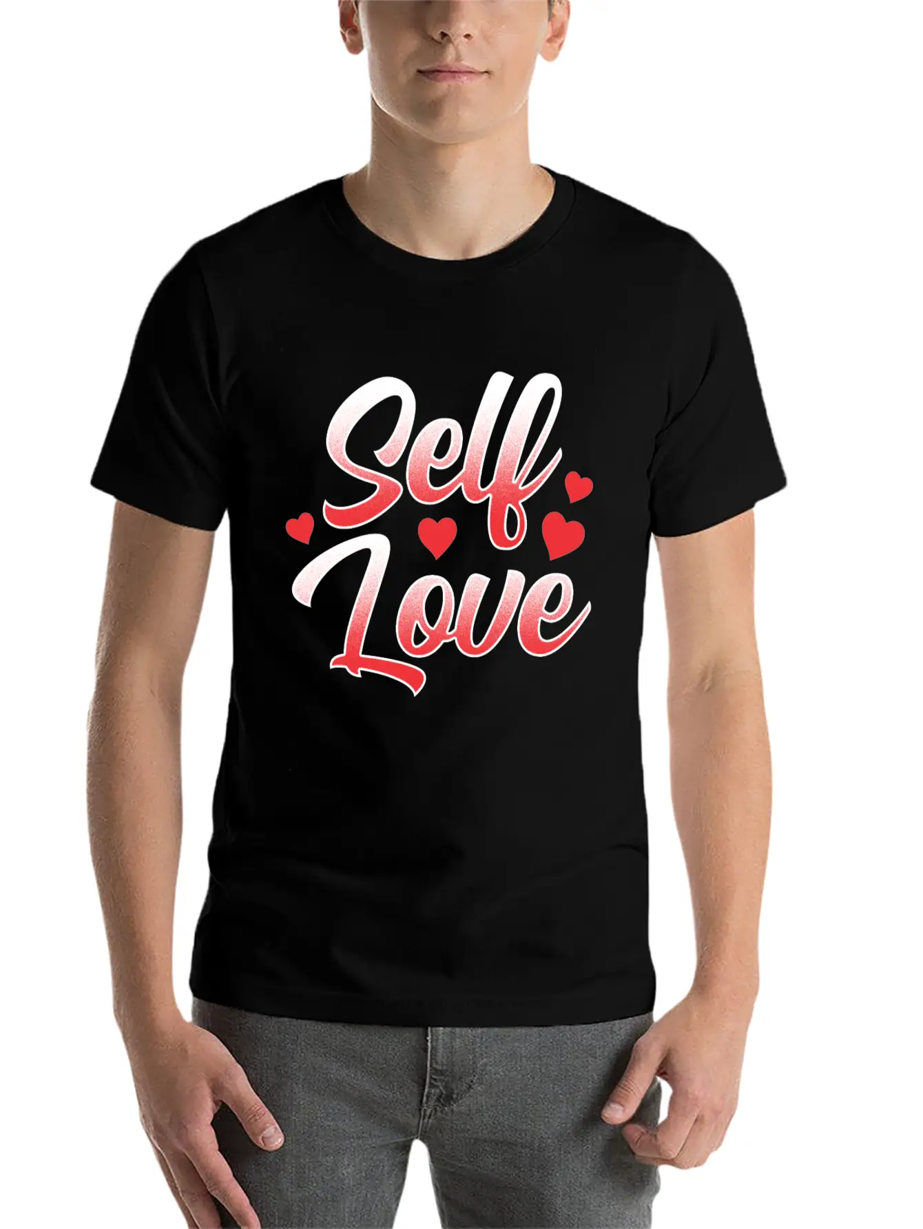 Self Love Loving Myself Positive Cute Unisex Casual T-Shirt – Clean Design For Daily Comfort