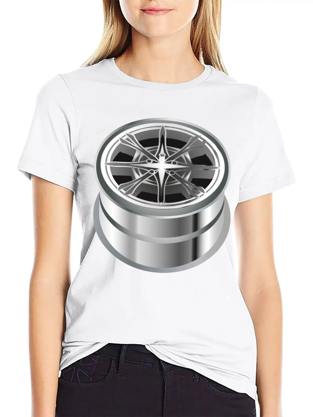 Self-made Shiny Chrome Rim For The Car Essential Cotton Tee For Daily Outfits – Unisex Style
